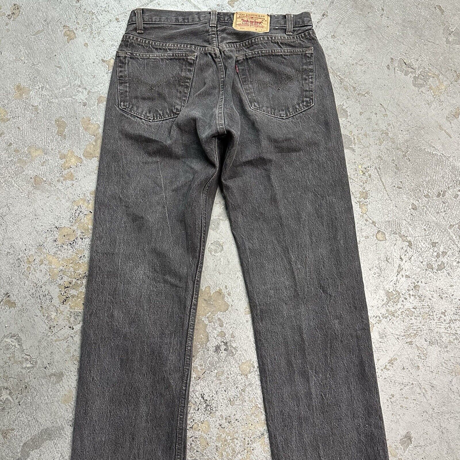 Levi's × Vintage Vintage 90s Levi’s 501 Faded Black Denim Jeans Size 33x34 Size US 33 - 6 Thumbnail