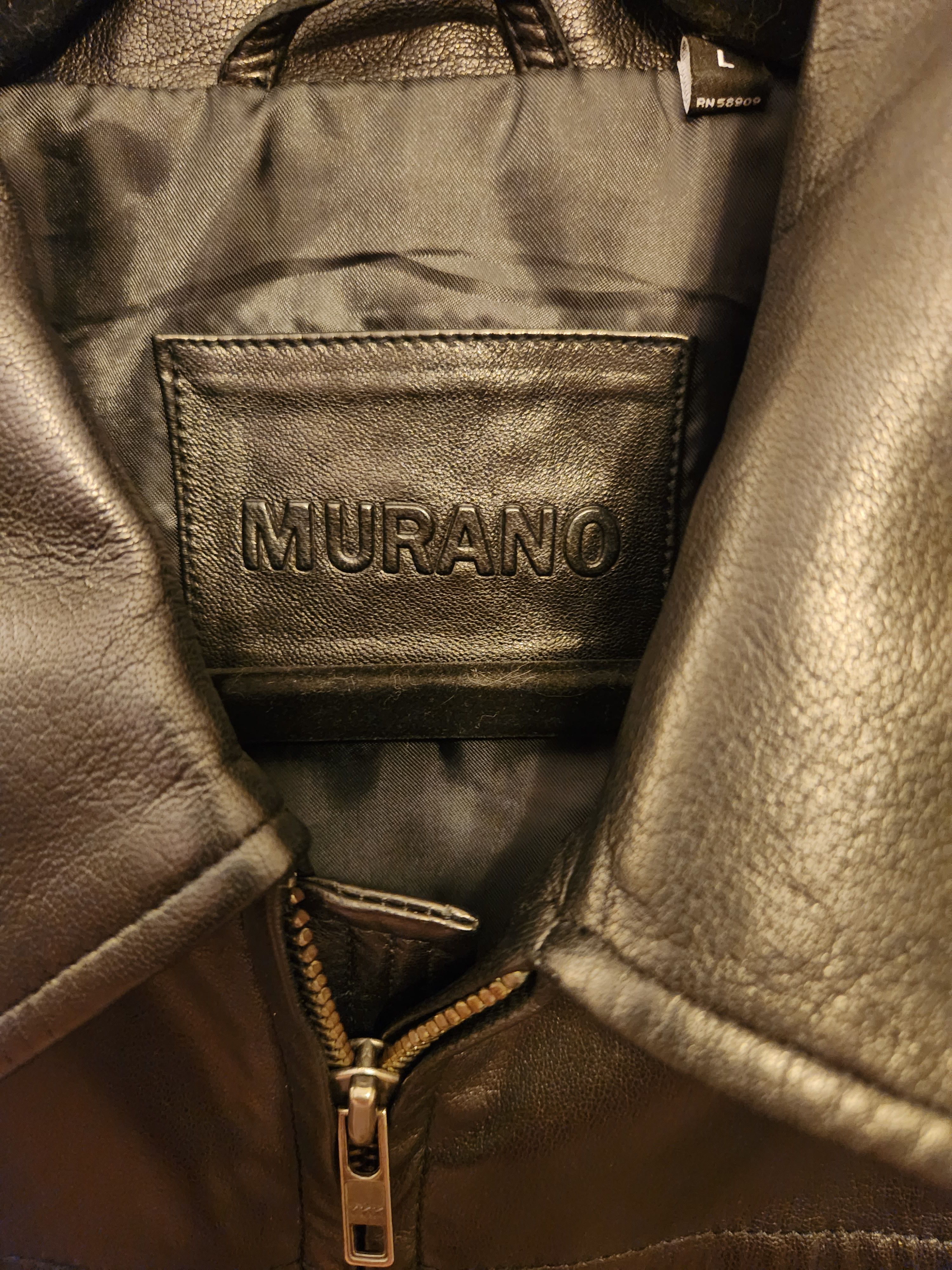 Murano NWOT Genuine Lamb Skin Leather Jacket Size US L / EU 52-54 / 3 - 3 Thumbnail