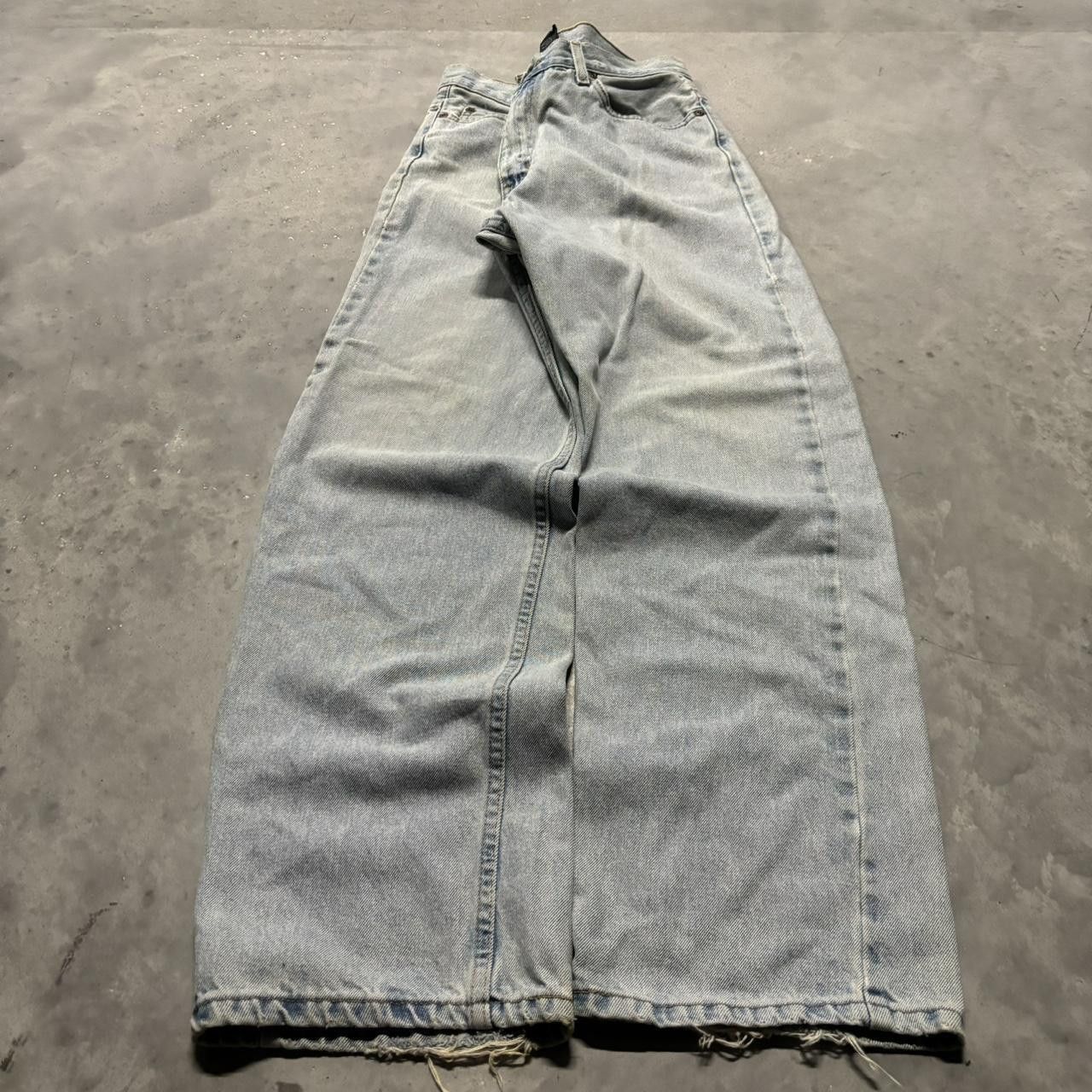 Japanese Brand × Vintage Vintage Y2K/2000s Grunge Light Wash Skater Denim Jeans! Size US 34 / EU 50 - 3 Thumbnail
