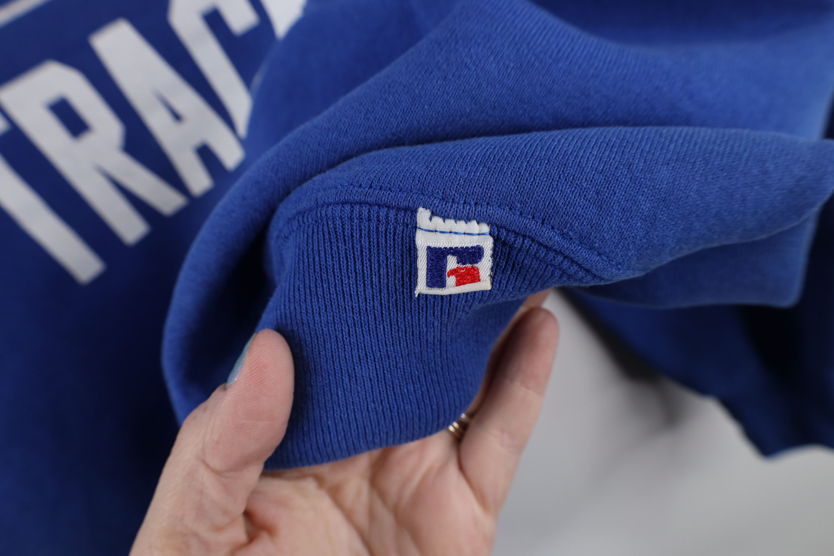 Russell Athletic Vintage 90s Russell Athletic Crewneck Sweatshirt Blue USA Size US L / EU 52-54 / 3 - 5 Thumbnail