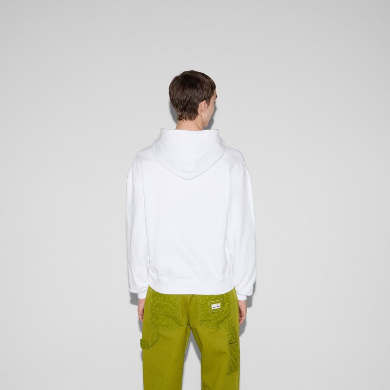 Gucci oc11z0226 Embroidered Cotton Hooded Sweatshirt in White Size US XXL / EU 58 / 5 - 4 Thumbnail