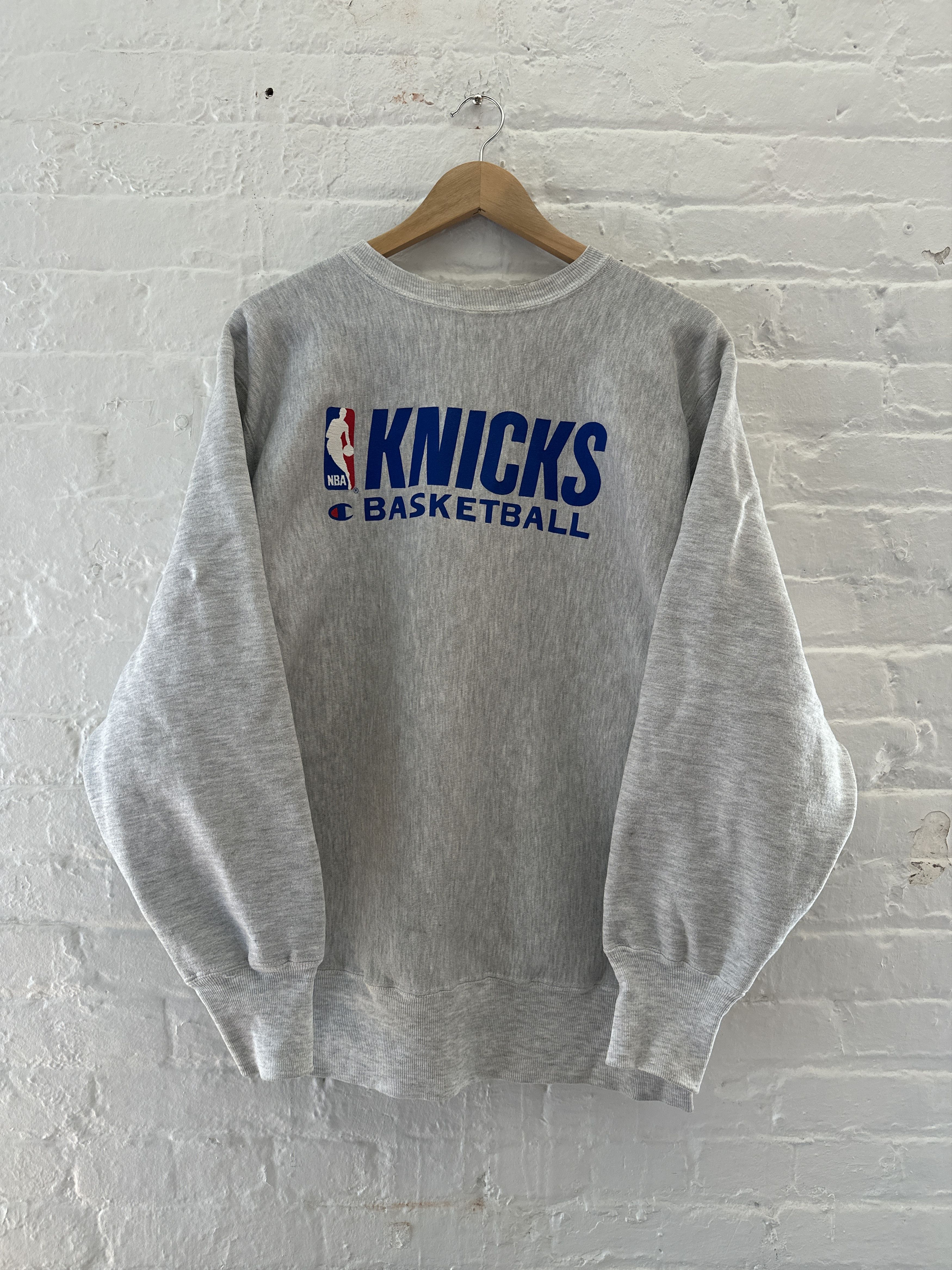 Champion Vintage 90's Knicks Basketball Reverse Weave Crewneck