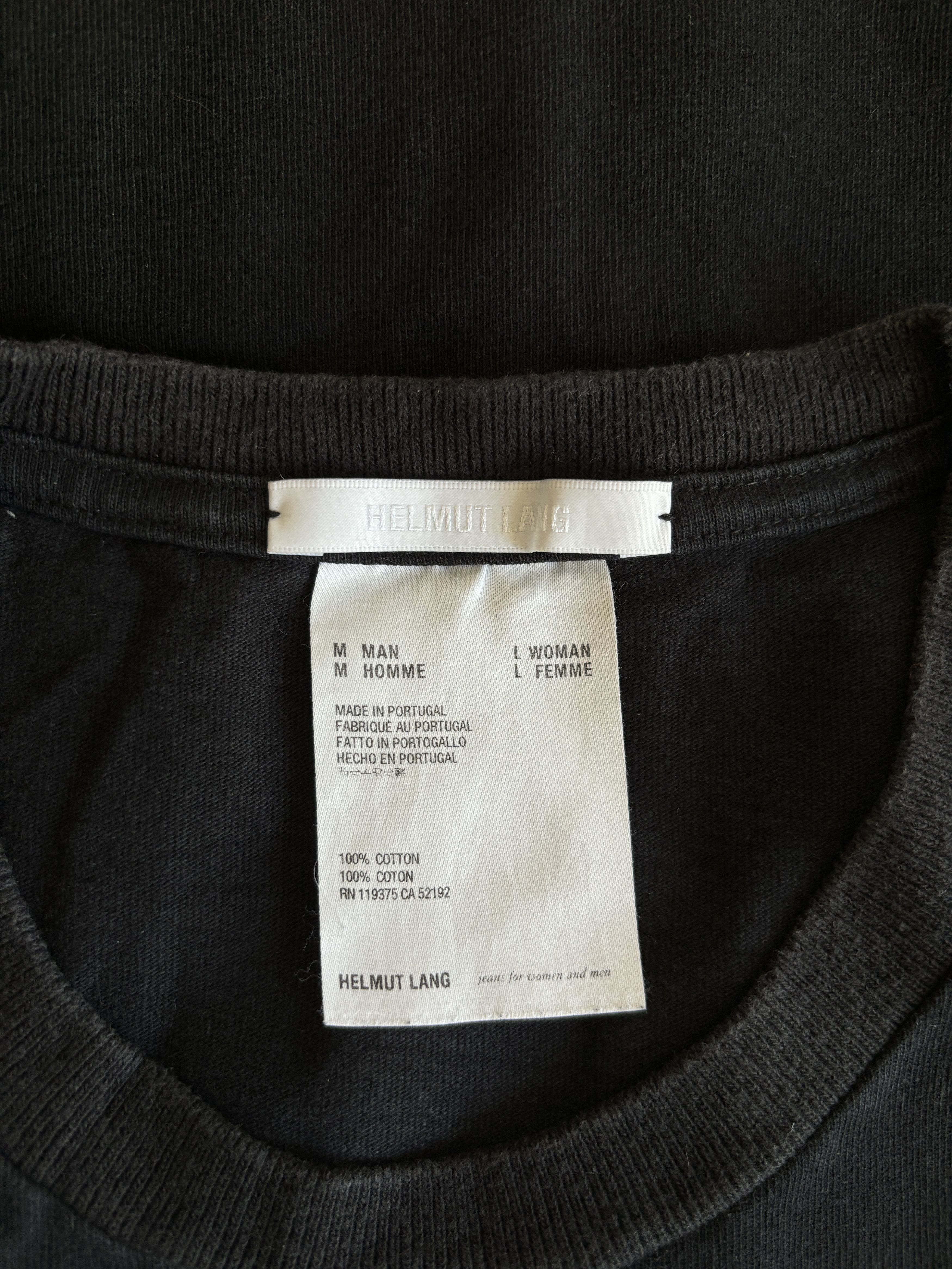 Helmut Lang ⚡️QUICK SALE⚡️ Helmut Lang In Lang We Trust Black Tshirt Size US M / EU 48-50 / 2 - 3 Thumbnail