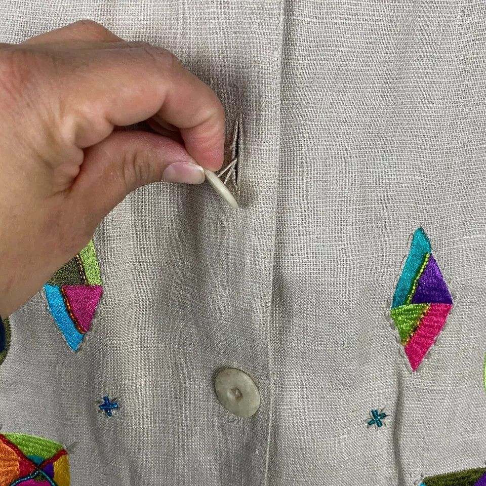 Other I.B. Diffusion Top Size 6 Button Up Women's Beige Adults Size M / US 6-8 / IT 42-44 - 3 Thumbnail
