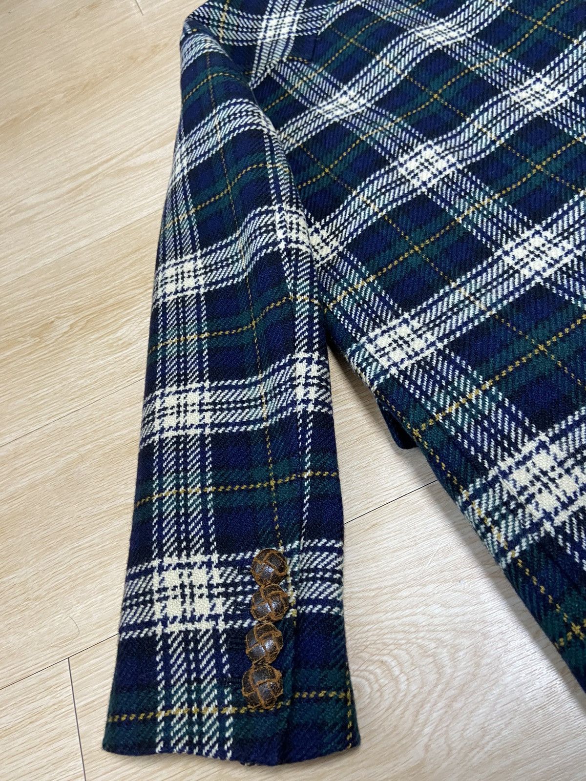 Saint Laurent Paris 44 Saint Laurent blue flannel western york wool coat jacket Size US S / EU 44-46 / 1 - 8 Thumbnail
