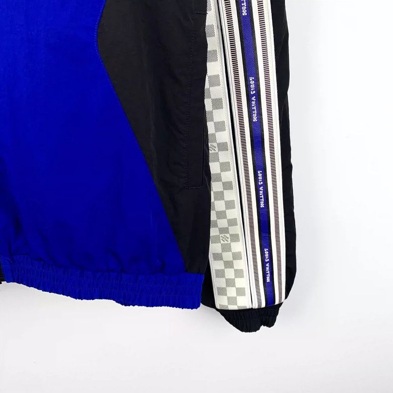 Louis Vuitton Louis Vuitton 22 Blue Stripe Checkerboard Chain Jacket Size US XL / EU 56 / 4 - 4 Thumbnail
