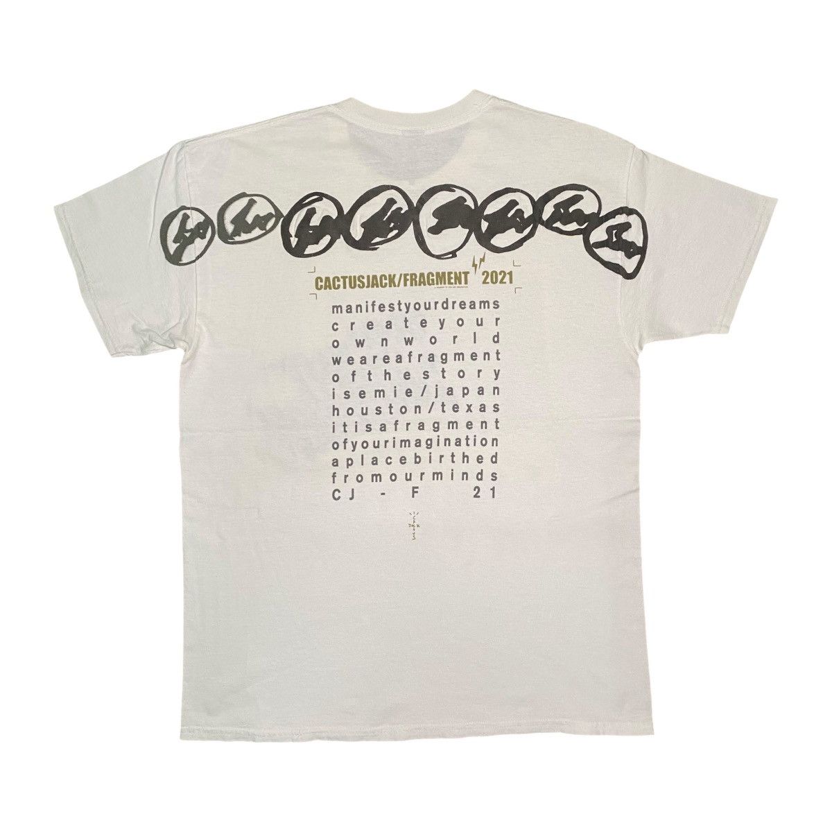 Fragment Design × Nike × Travis Scott Travis Scott Cactus Jack X Fragment Design 2021 S/S T Shirt Size US M / EU 48-50 / 2 - 2 Thumbnail