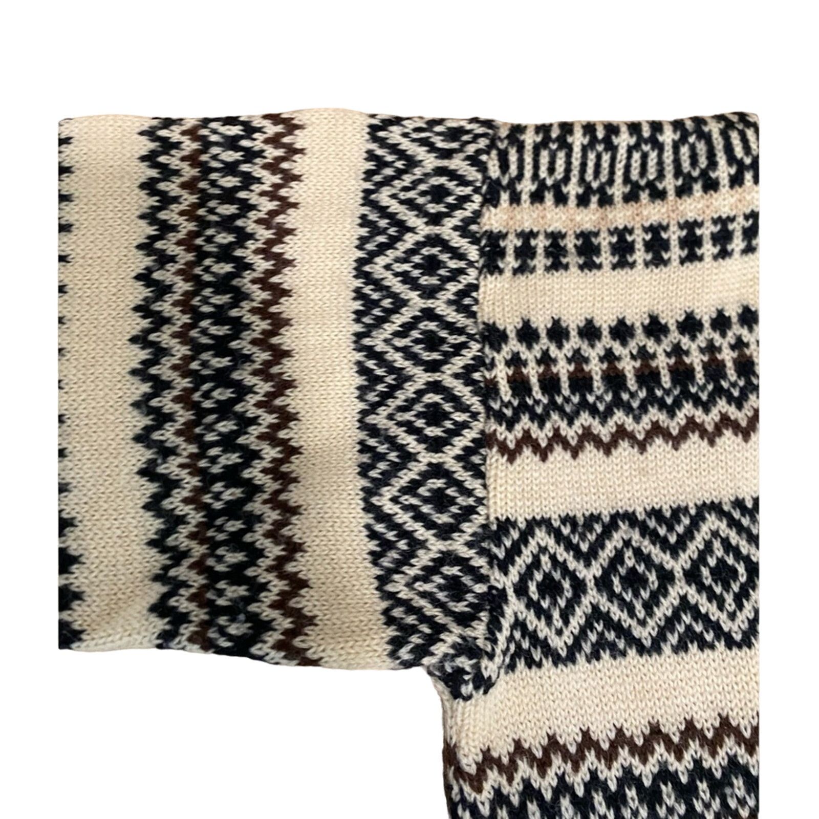 Anthropologie Anthropologie Hooded Sweater Med Wool Nordic Cabincore Boho Size M / US 6-8 / IT 42-44 - 9 Thumbnail
