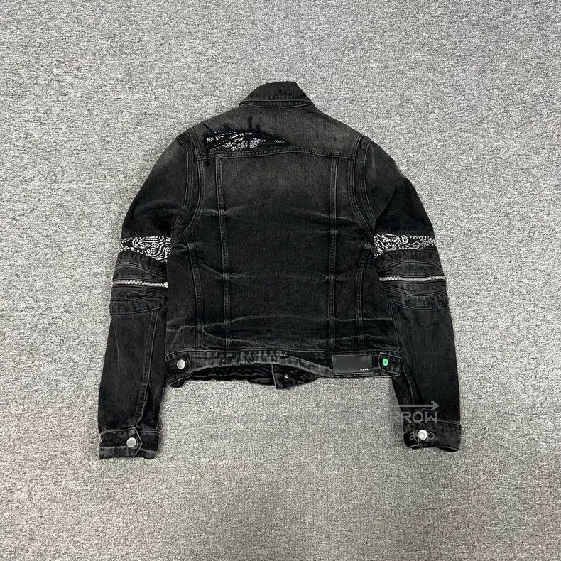 Amiri Amiri Size S Cashew flower splicing denim jacket Size US S / EU 44-46 / 1 - 2 Thumbnail