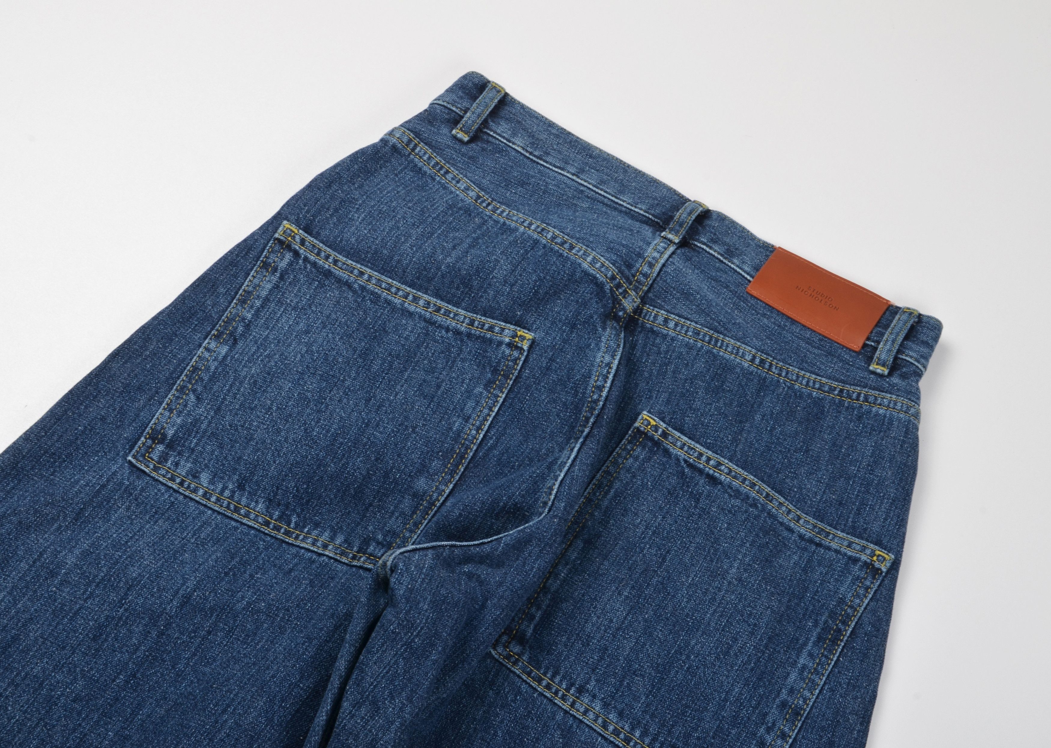 Studio Nicholson Studio Nicholson Tiago Washed Selvedge Denim Jeans Size 28" / US 6 / IT 42 - 8 Thumbnail
