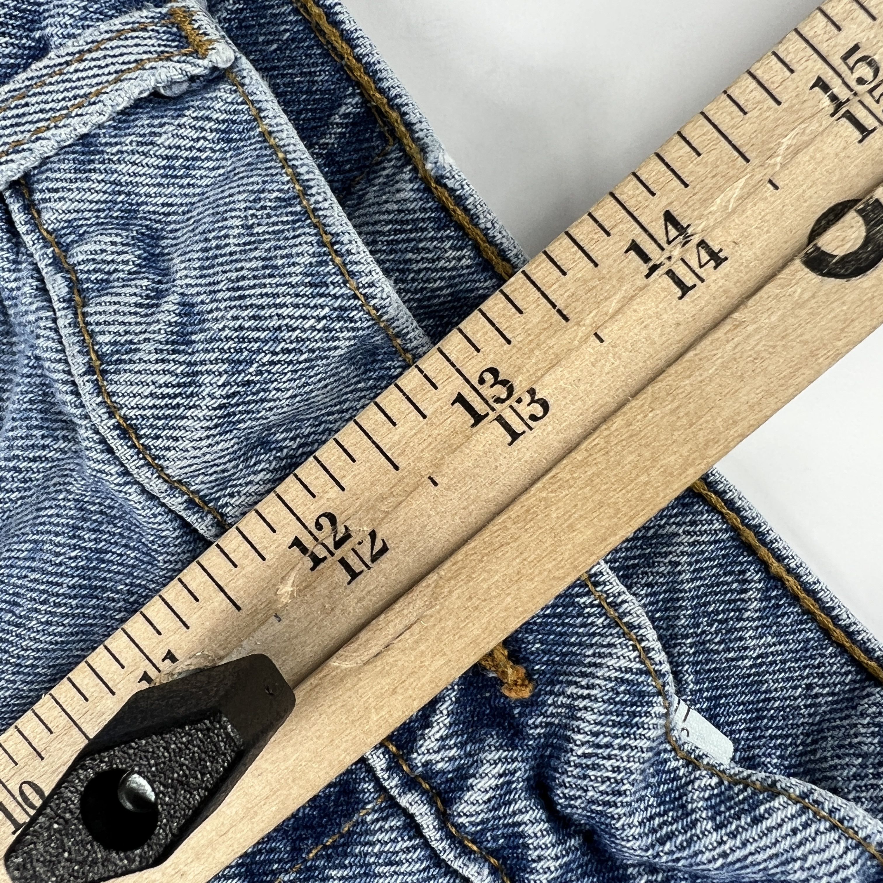 Levi's × Vintage VTG 90s Levi's Jean Short 550 Cut Off Denim Orange Tab Jorts Size US 34 / EU 50 - 18 Thumbnail
