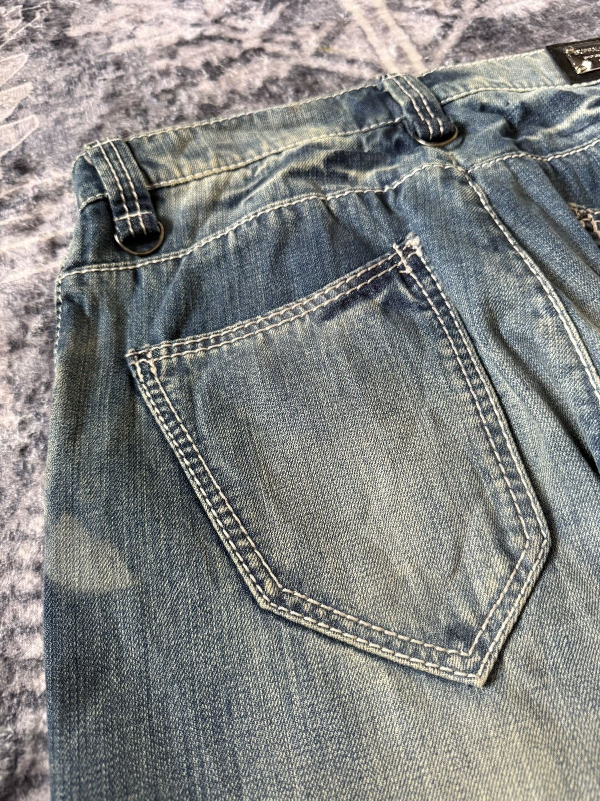 GOSTAR DE FUGA Buffalo bobs japan heavy claw mark studded flared jeans Size US 32 / EU 48 - 15 Thumbnail