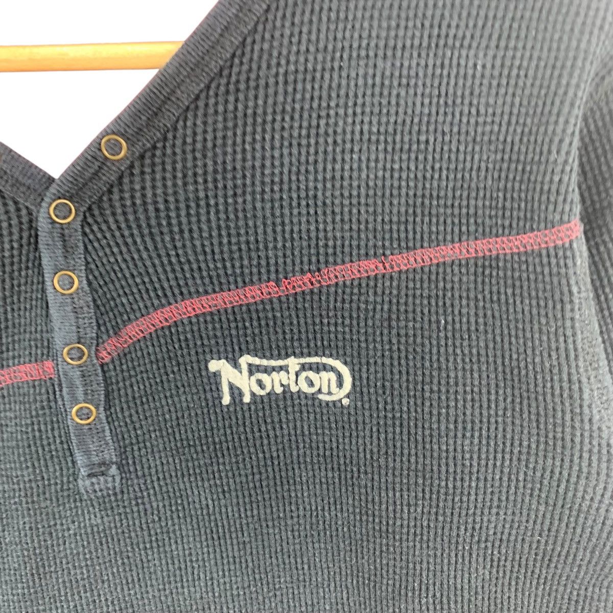 Norton Vintage NORTON MOTORCYCLES EAGLE Waffle Tee Shirt Top Size M / US 6-8 / IT 42-44 - 4 Thumbnail