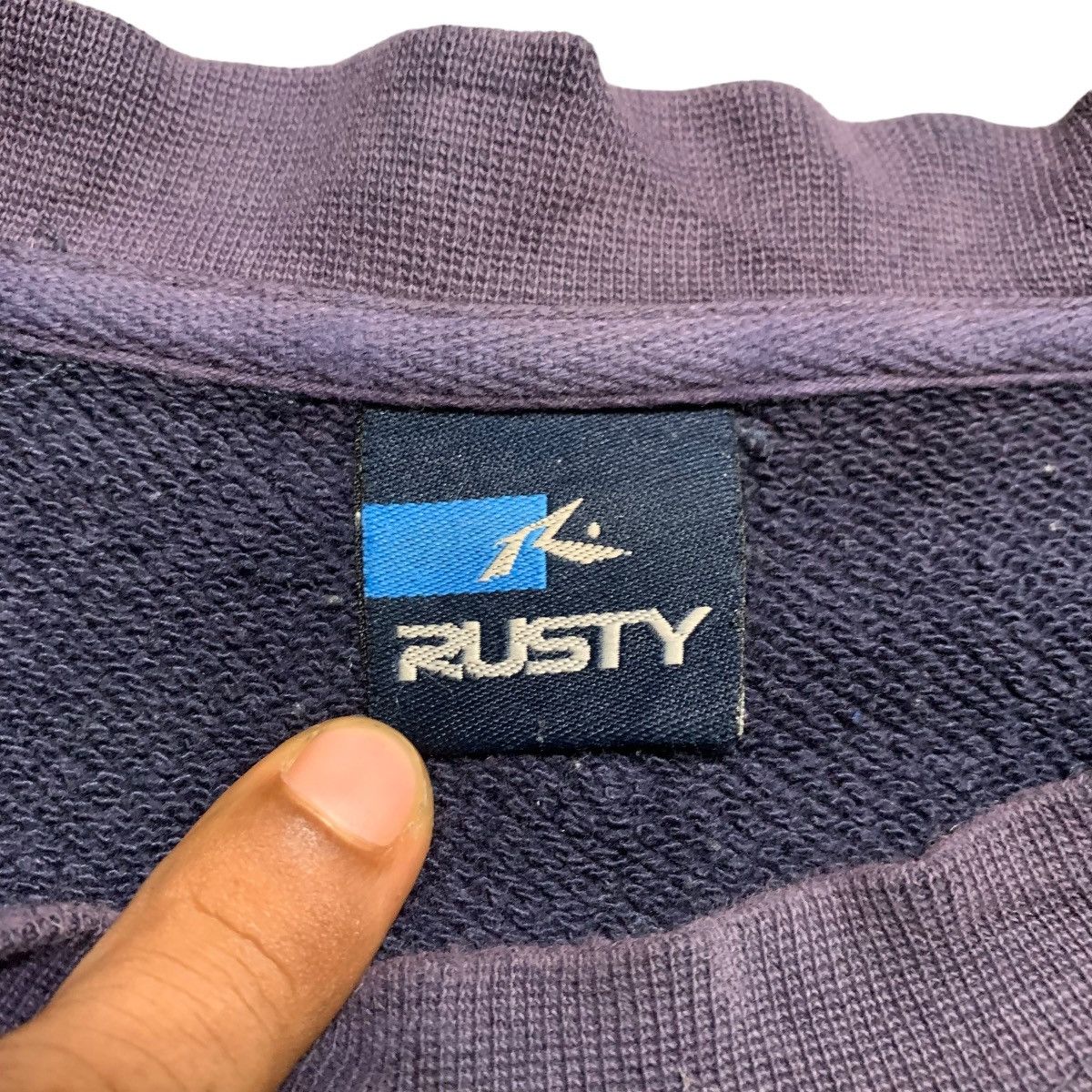 Rusty Rusty Big Logo Faded Sweatshirt Size US M / EU 48-50 / 2 - 5 Thumbnail