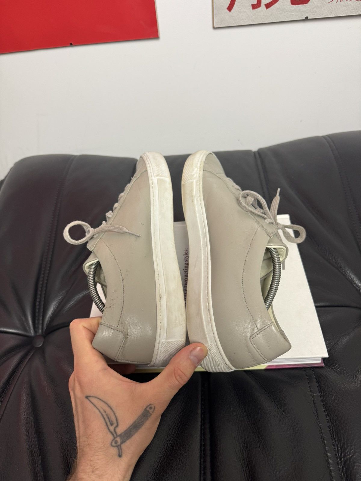 Common Projects Common Projects Achilles Low Gray Luxury Leather Sneakers Size US 8.5 / EU 41-42 - 6 Thumbnail
