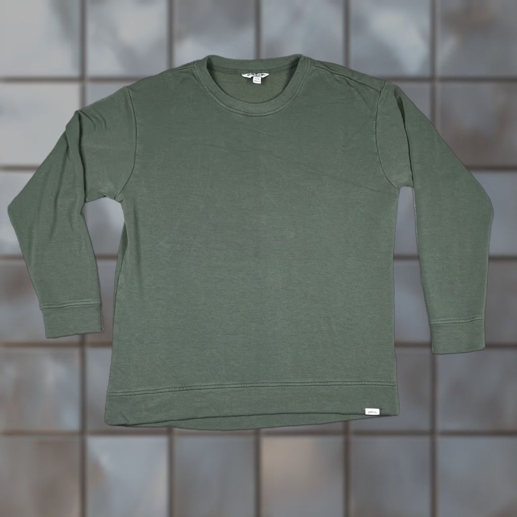 Orvis Orvis Classic Collection Men’s Small Olive Green Crewneck Pullover Long Sleeve Shirt Size US S / EU 44-46 / 1 - 1 Thumbnail