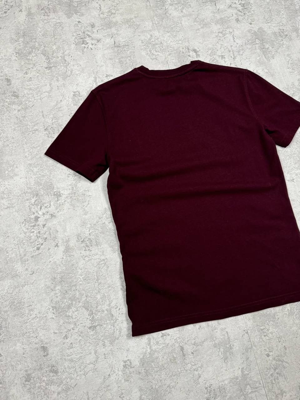 Alexander McQueen MCQ Mens Burgundy T-Shirt Big Embroidered Logo Size XS Size US XS / EU 42 / 0 - 7 Thumbnail
