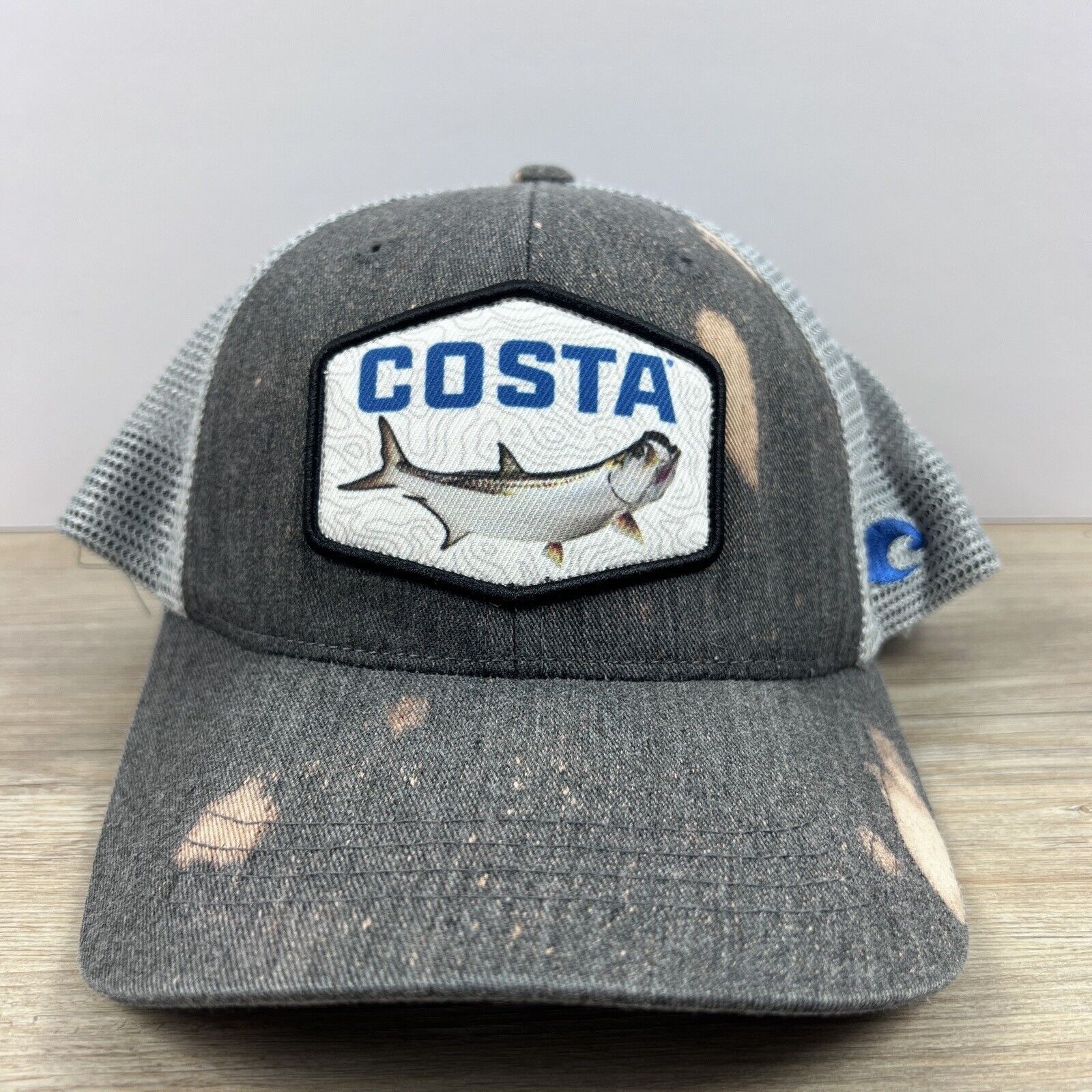 Other Costa Snapback Hat Gray Adjustable Hat Adult Fit Gray Hat Size ONE SIZE - 2 Thumbnail