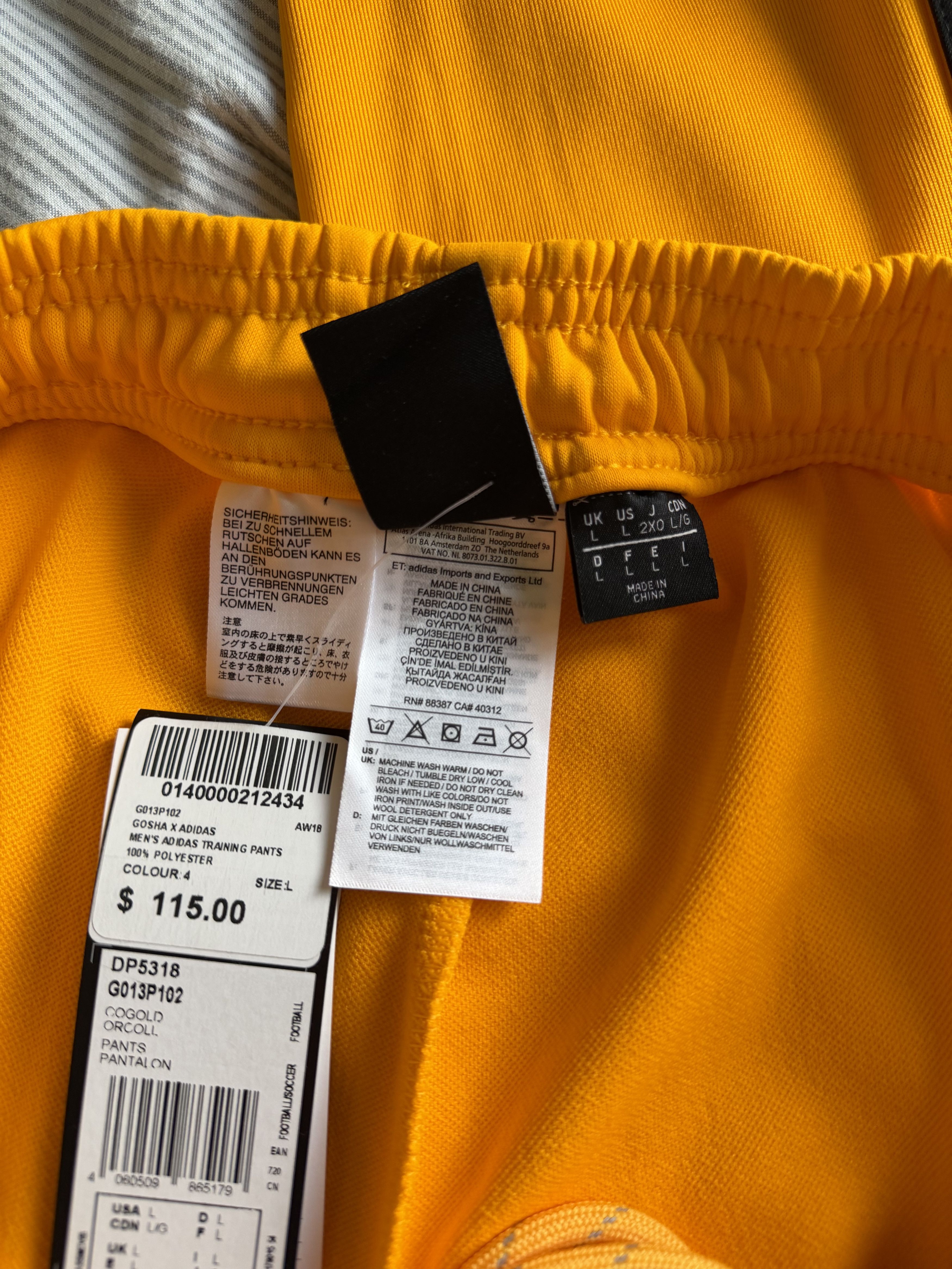 Adidas × Gosha Rubchinskiy Gosha Rubchinskiy Adidas Training Pants in Gold Size US 34 / EU 50 - 9 Thumbnail