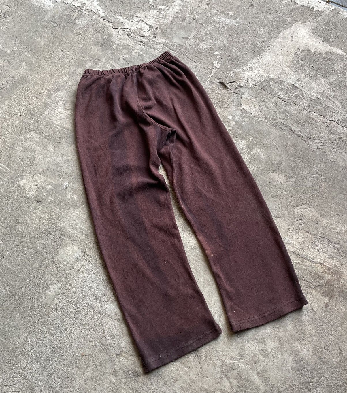 Japanese Brand Vintage Faded Brown Bjork Logo Sweatpants YZY Style Size US 35 - 6 Thumbnail