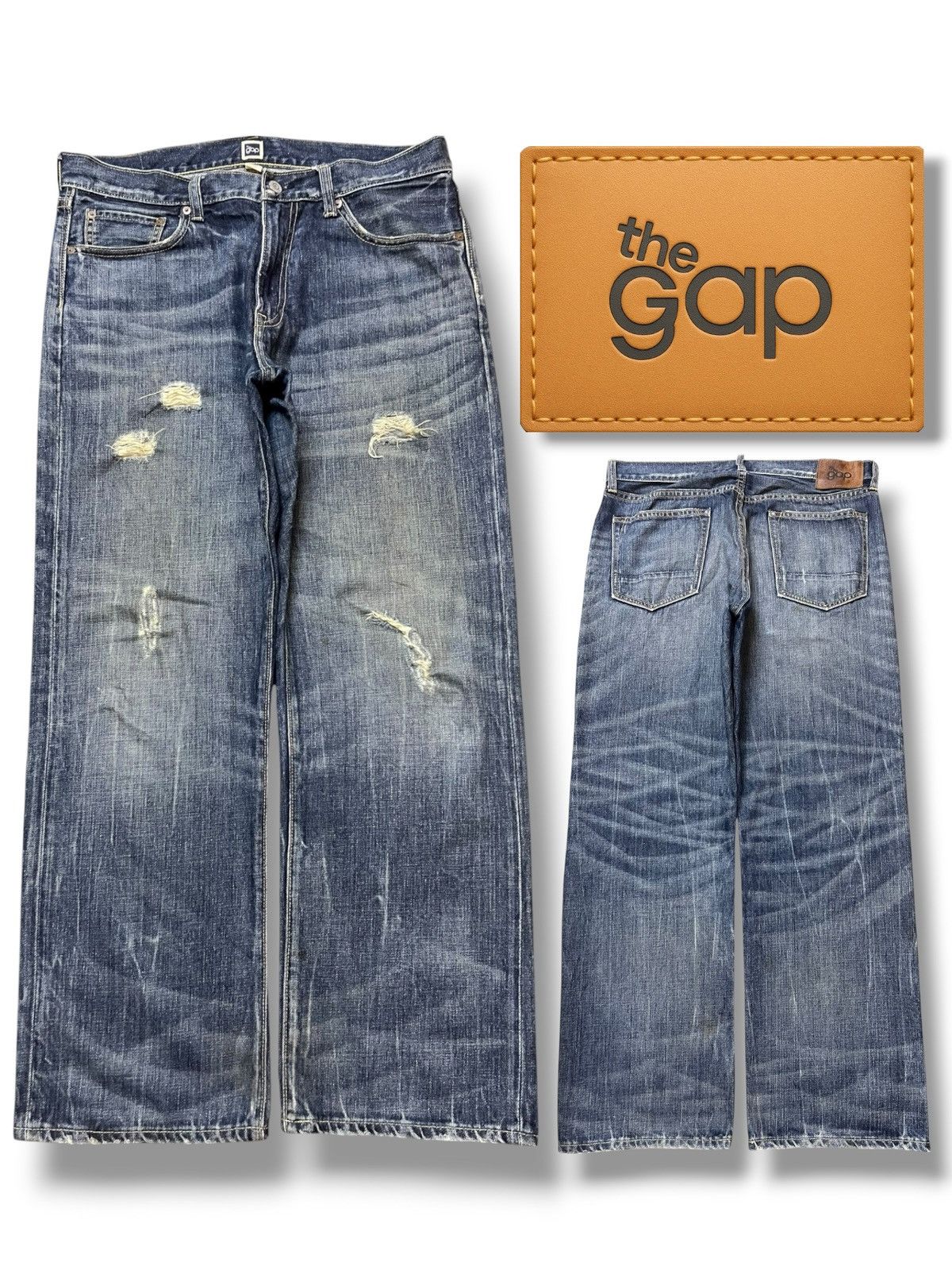The Gap 1969 - Faded Distressed Baggy Jeans