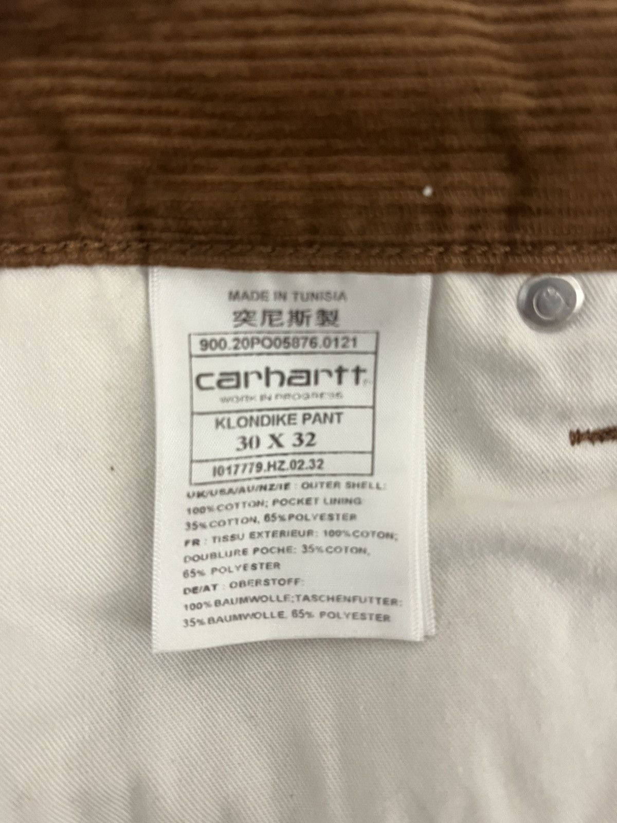 Carhartt Carhartt Klondike Corduroy Pant Size US 30 / EU 46 - 3 Thumbnail