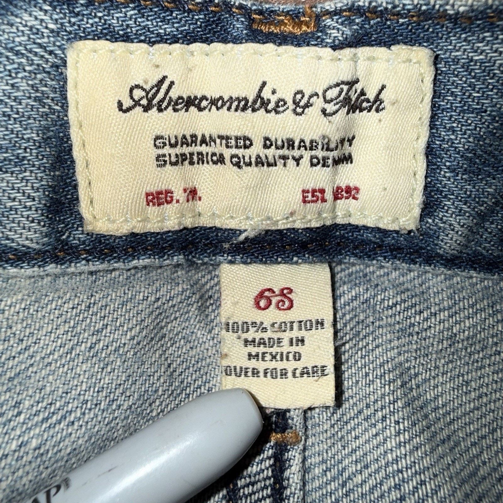 Abercrombie & Fitch *Abercrombie & Fitch Y2K Jean & Top 2 Pc Bundle* Sz 6 Size 28" / US 6 / IT 42 - 4 Thumbnail