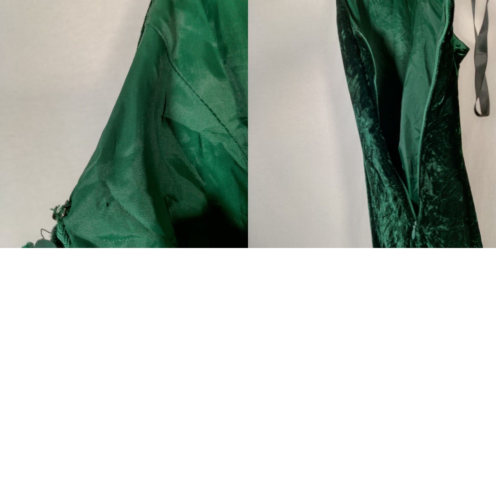 Vintage VINTAGE Donna Ricci Dress Women's Slip Dress Green Velvet Sleeveless Bow 1990s Petite Size 4 Long Size S / US 4 / IT 40 - 9 Thumbnail