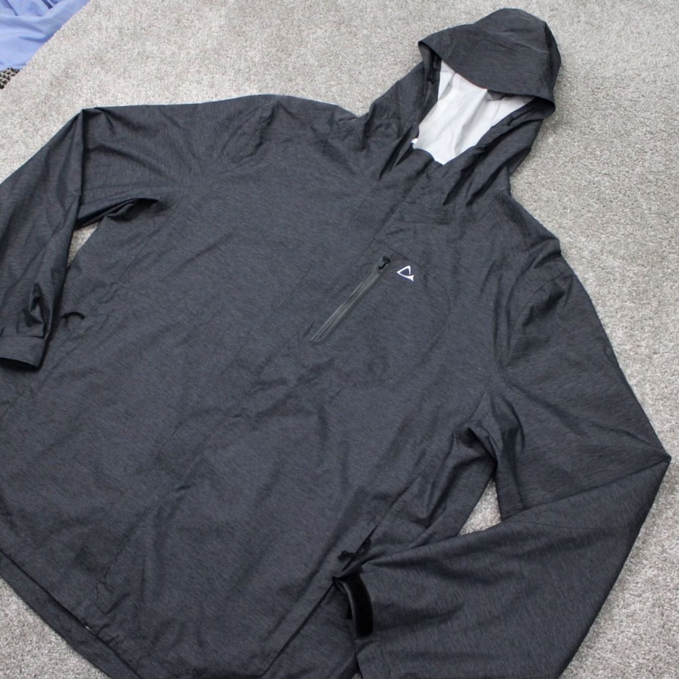 Vintage Paradox Jacket Mens XL Gray Windbreaker Full Zip Hooded Nylon/Poly Rain Coat Size US XL / EU 56 / 4 - 3 Thumbnail