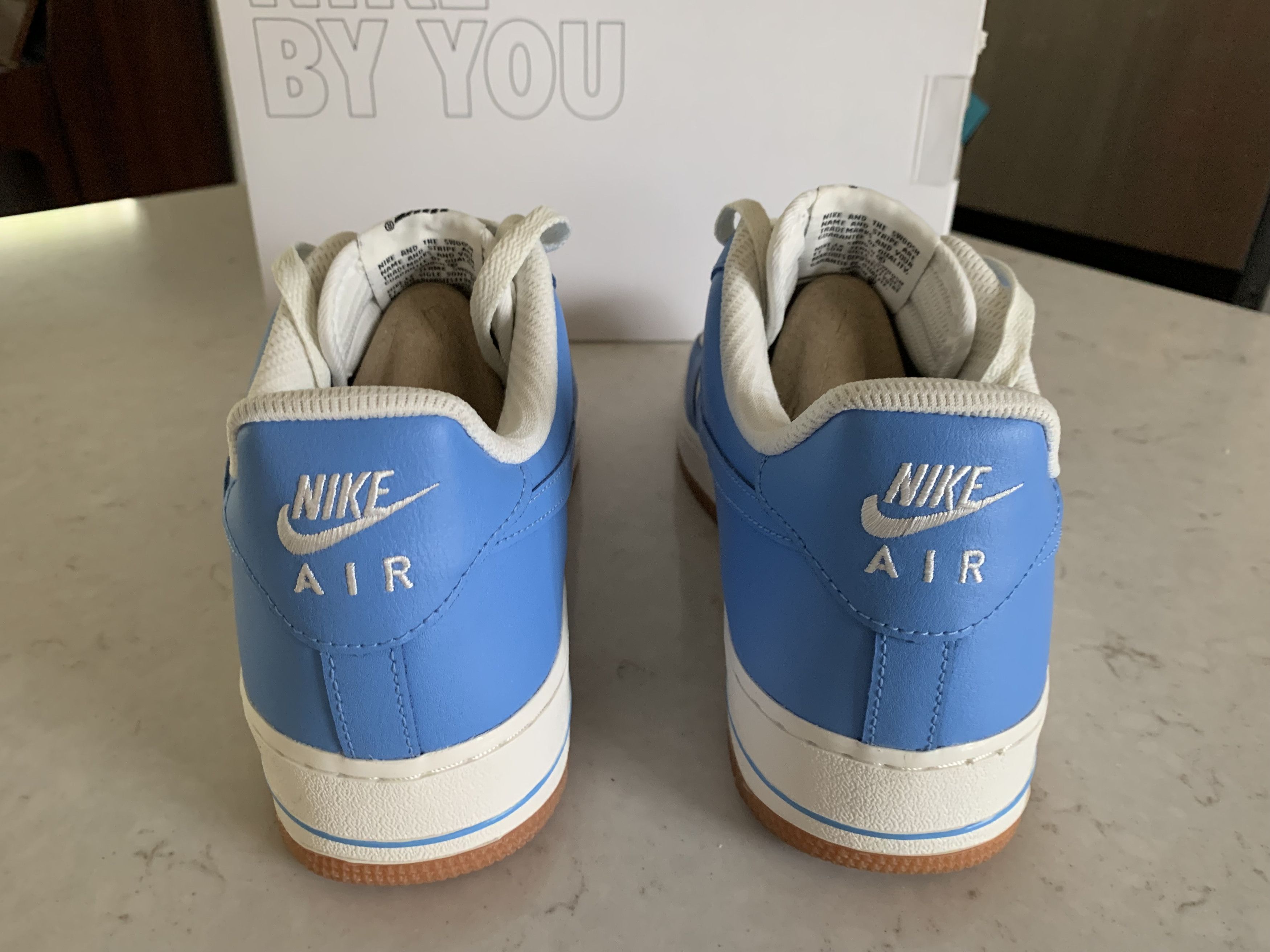 Nike Nike Air Force 1 Low University Blue and Sail with Gum Sole Size US 10 / EU 43 - 5 Thumbnail