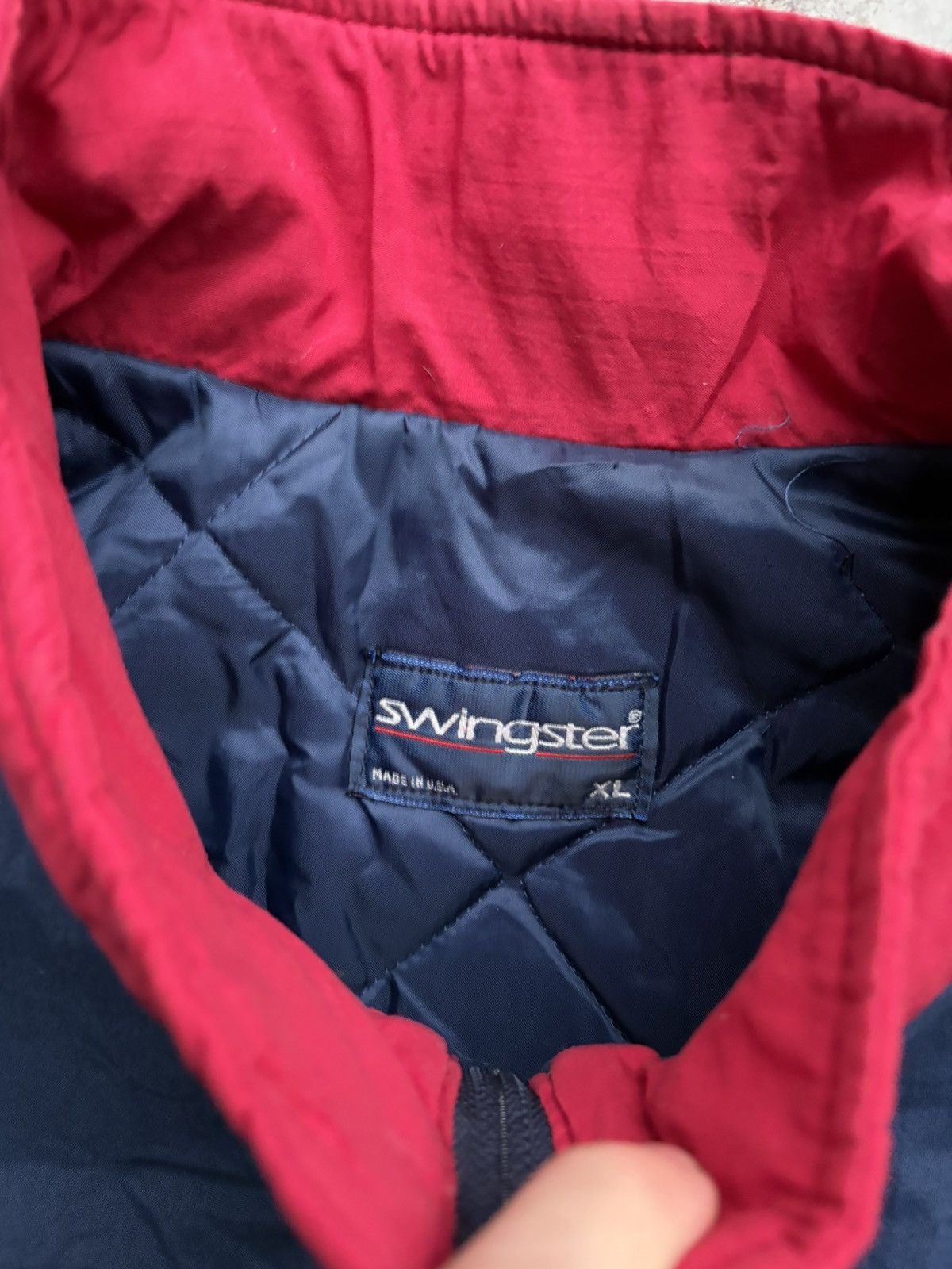 Other Vintage SnapOn Red/Navy Quilted Lined Light Jacket Size US XL / EU 56 / 4 - 3 Thumbnail
