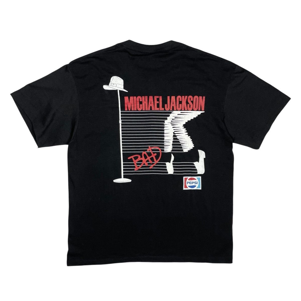 Vintage 1980s Micael Jackson Bad Tour Tee - L/XL Size US L / EU 52-54 / 3 - 2 Thumbnail