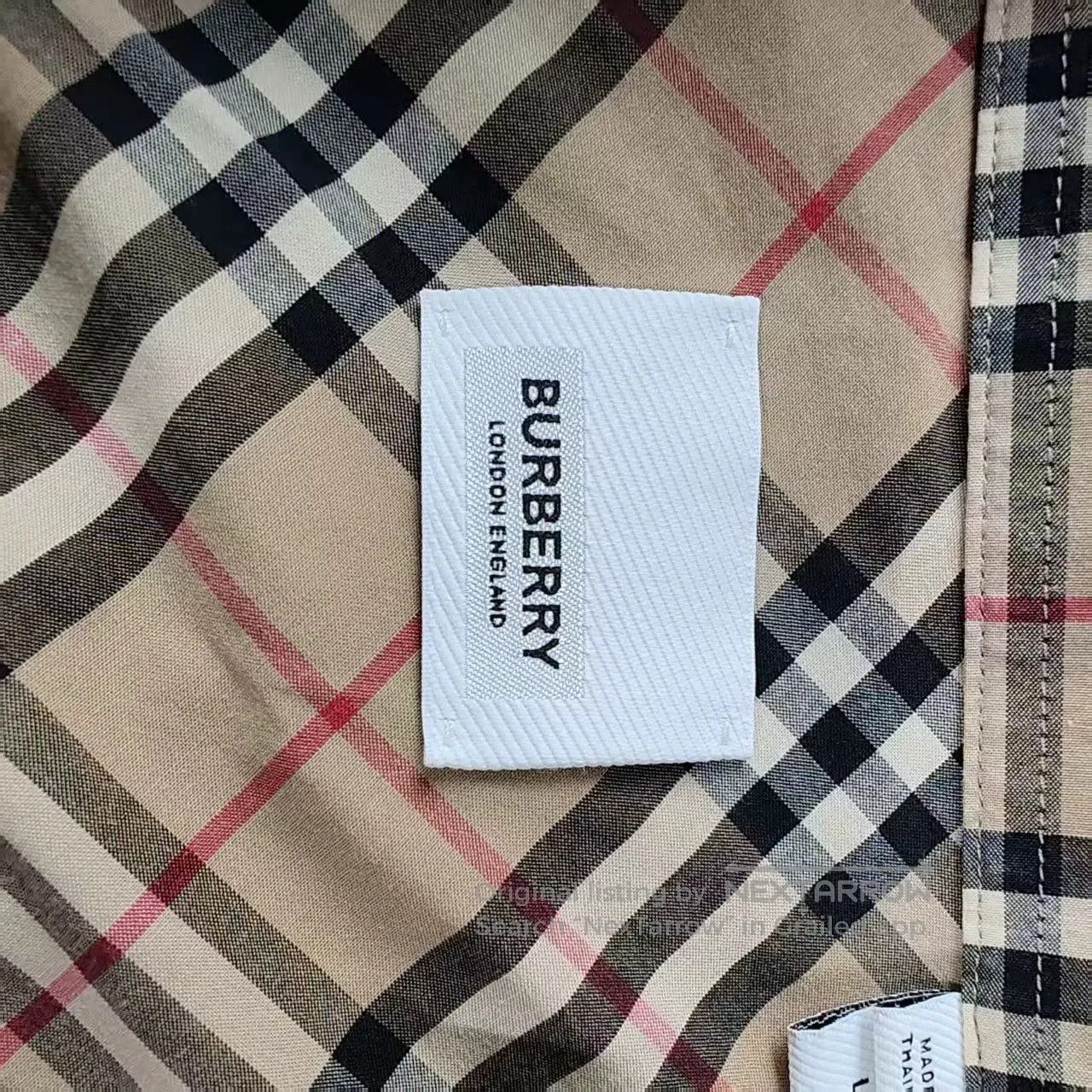 Burberry burberry long sleeve checkered shirt in beige. Size US L / EU 52-54 / 3 - 3 Thumbnail