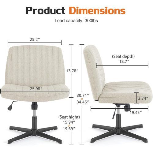 Designer × Homemade No wheels Viral Criss Cross Chair Plus Size Armless Swivel H Size US L / EU 52-54 / 3 - 3 Thumbnail