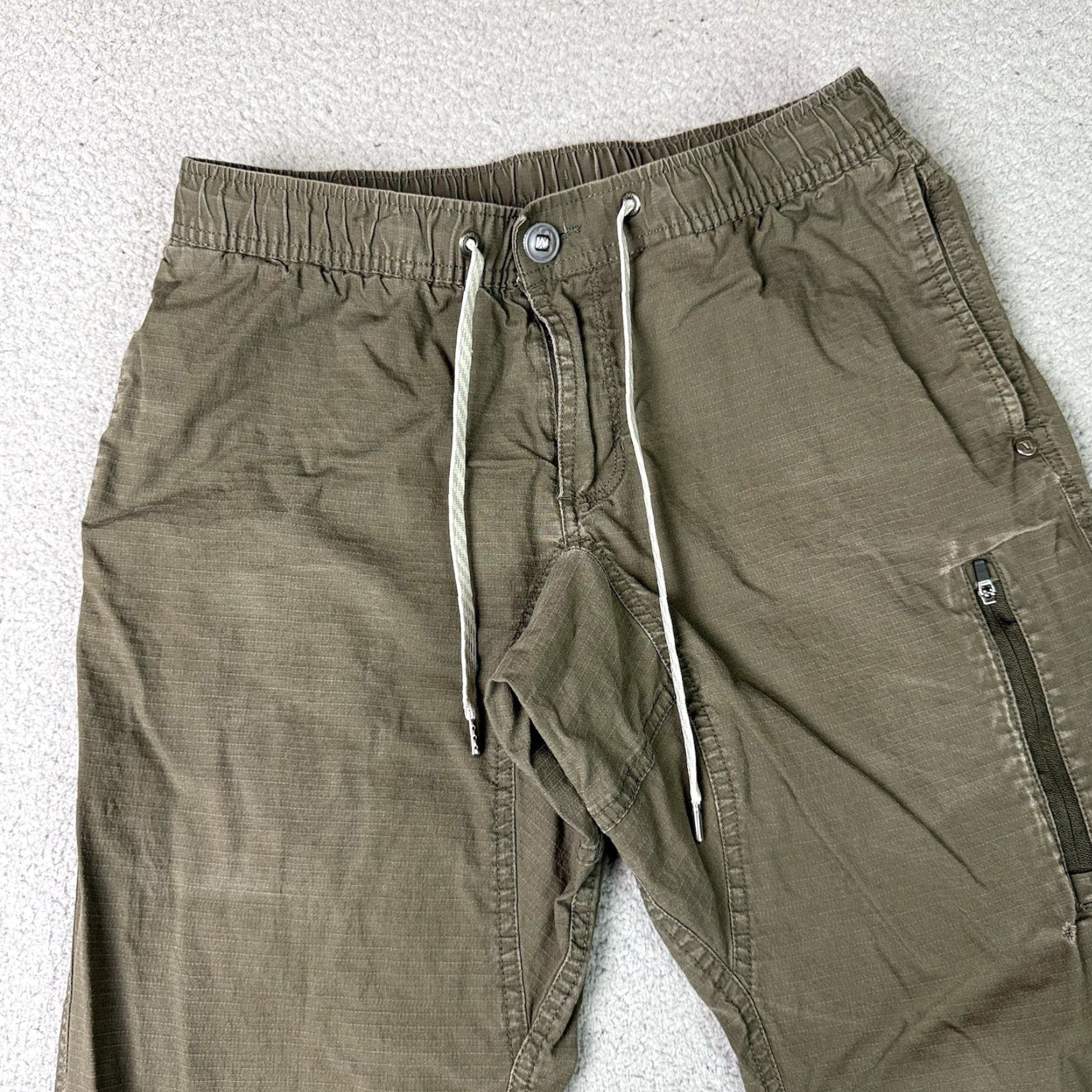 Vuori Vuori Pants Mens Small Brown Ripstop Jogger Cargo Distressed S Inseam 29 in Regular Straight Sit? Size US 28 / EU 44 - 3 Thumbnail