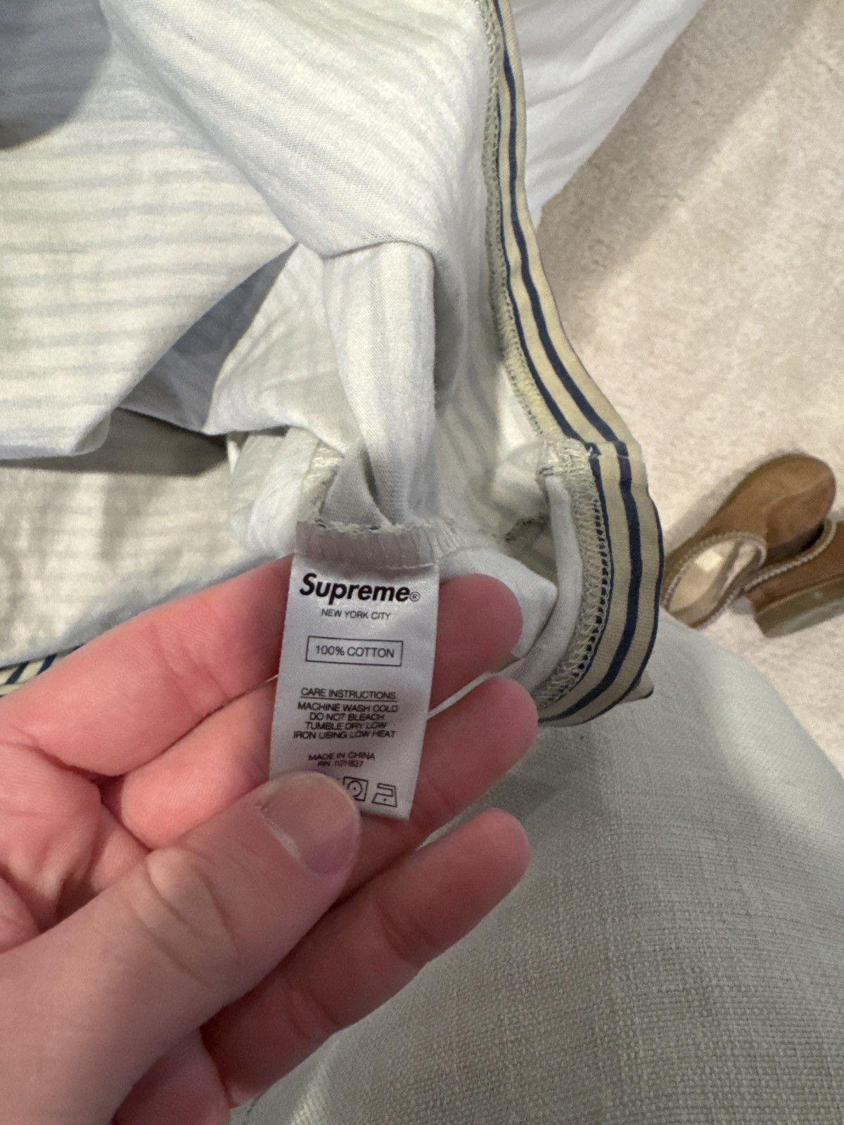 Supreme Striped Crewneck sweater