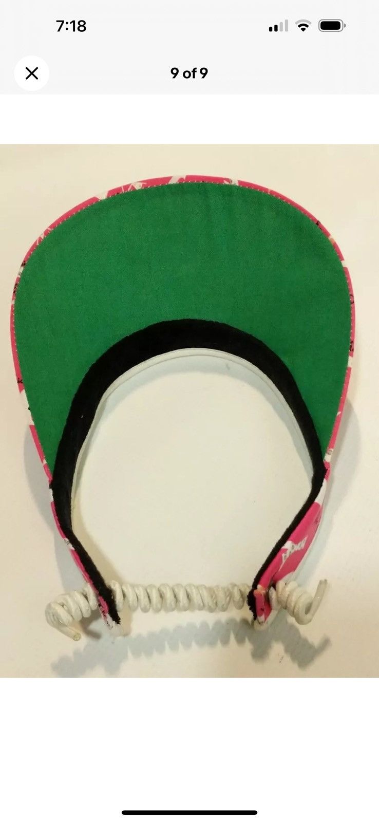 Nicole Miller Nicole Miller Tennis Coil Visor Size ONE SIZE - 9 Thumbnail