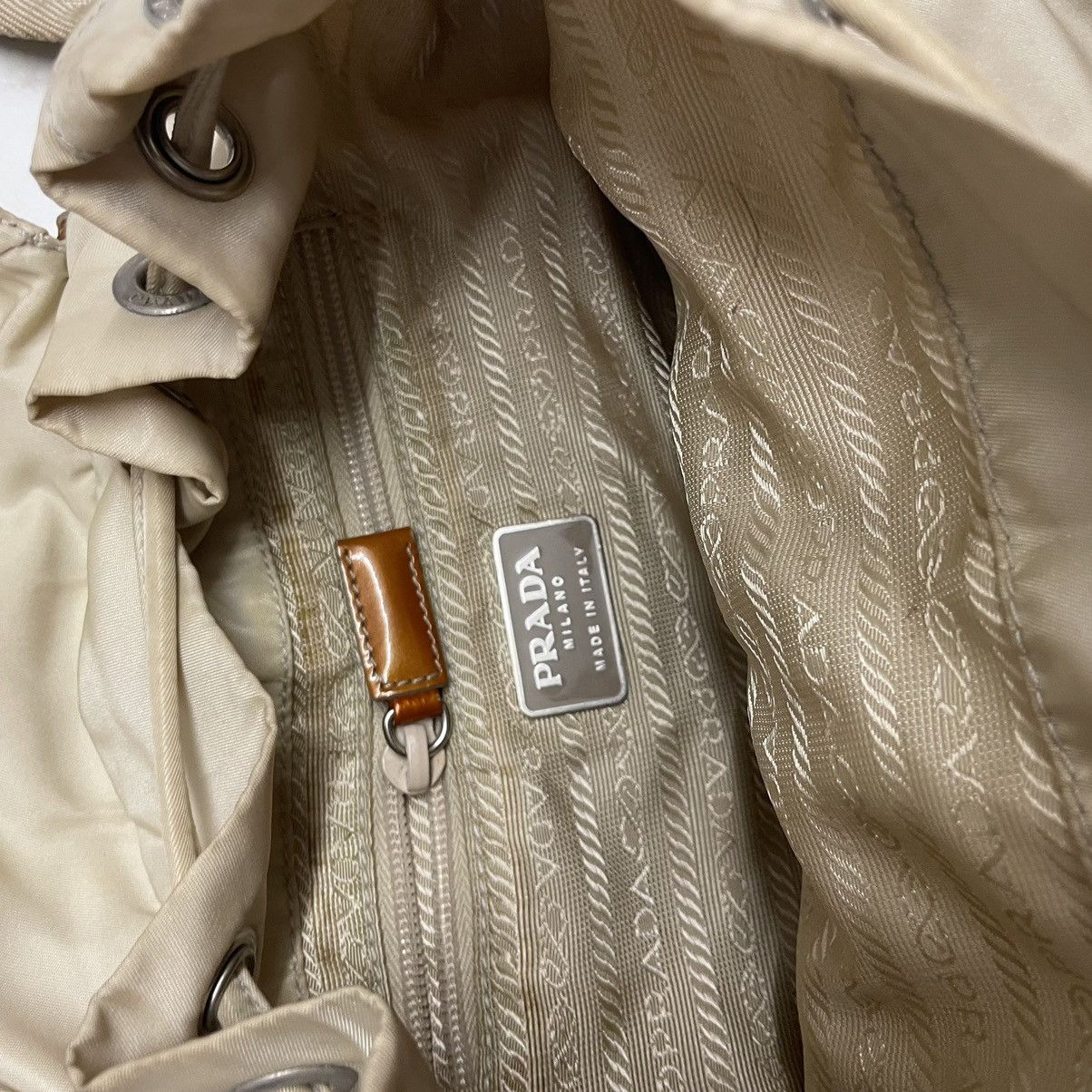 Prada Prada vintage nylon draw string rucksack Size ONE SIZE - 9 Thumbnail