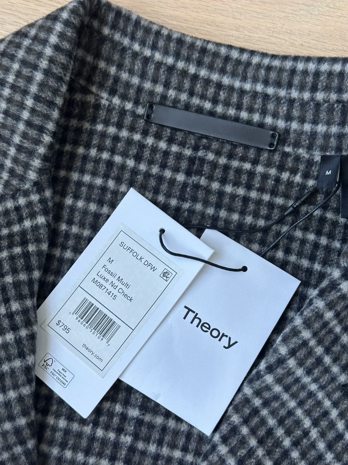 Theory Theory Men’s Gray Suffolk Wool Cashmere Double-Face Overcoat Size US M / EU 48-50 / 2 - 3 Thumbnail