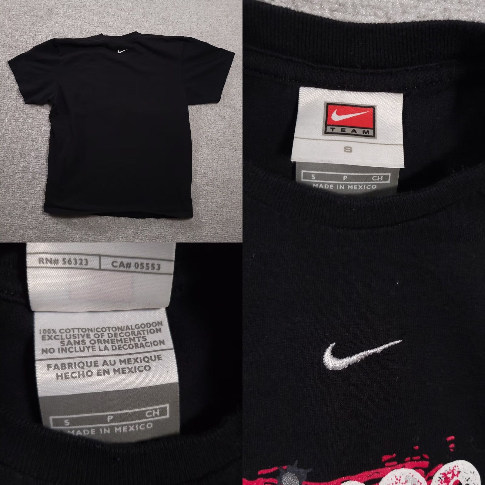 Nike Nike Team Shirt Mens Small Black Class of 2008 Athletic Cut Short Sleeve Tee Shirt T-Shirt Logo Retro Swoosh Cotton Casual Clothes Size US S / EU 44-46 / 1 - 8 Thumbnail