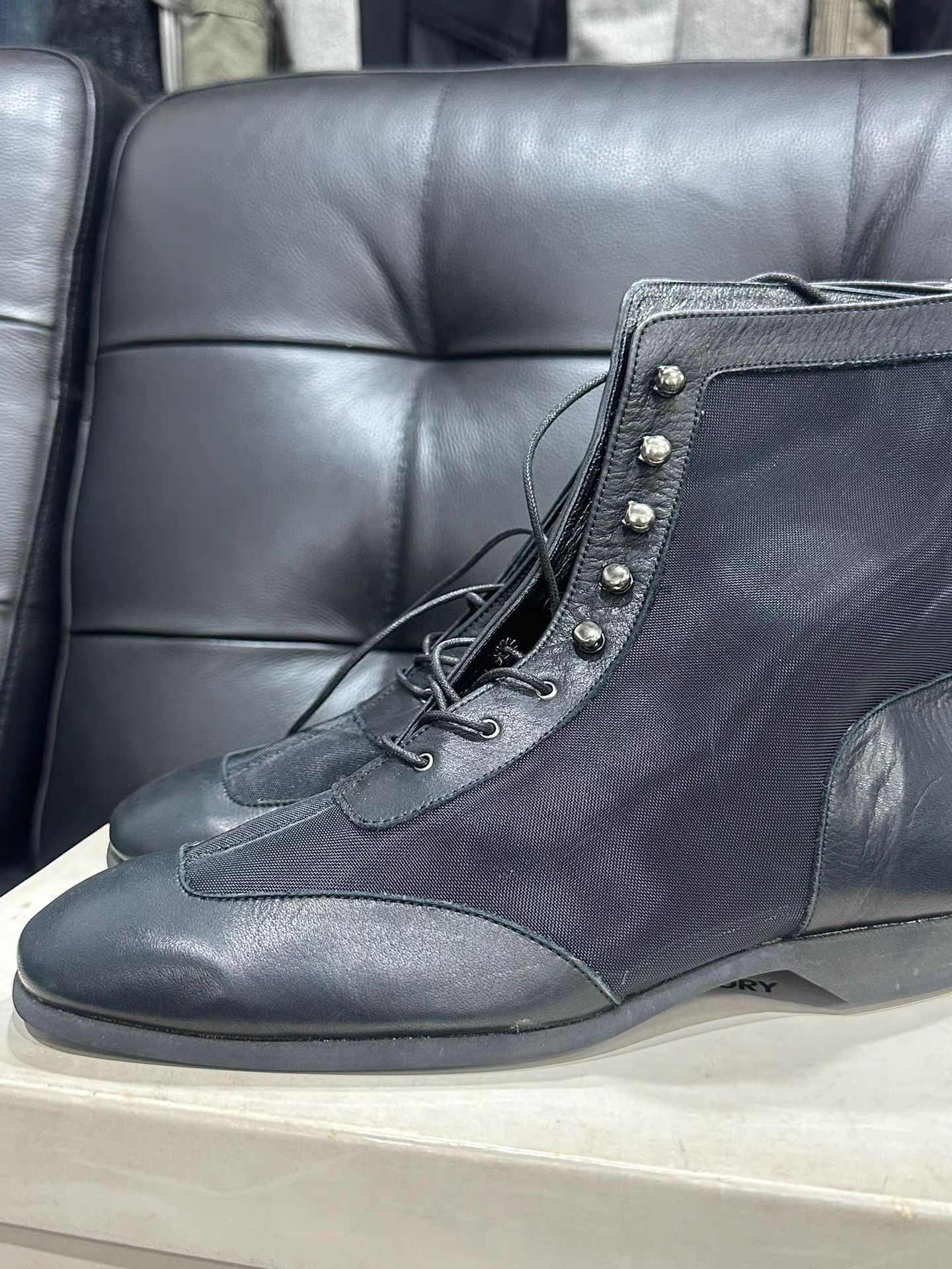 Issey Miyake Issey Miyake Leather Mesh Boots K20 Size US 8 / IT 38 - 2 Thumbnail