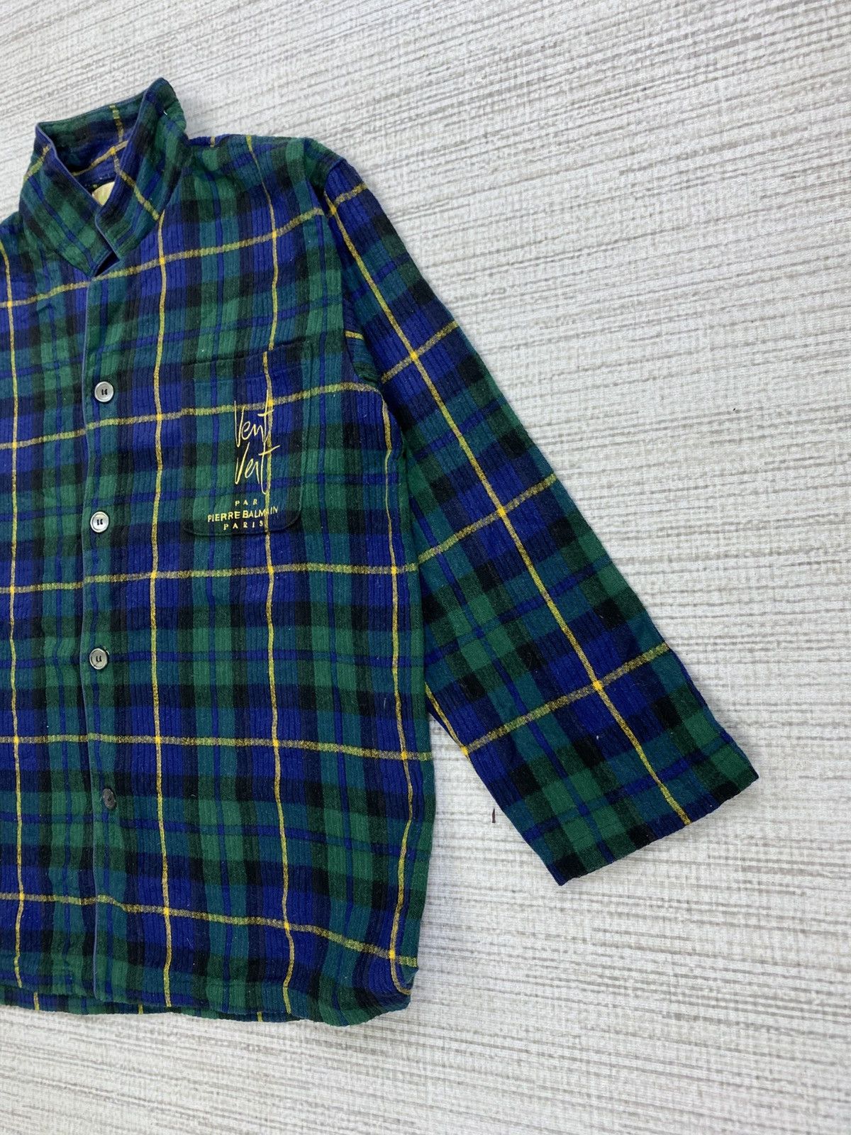Pierre Balmain Vintage Pierre Balmain Vent Vert Paris Plaid Green Jacket Size US M / EU 48-50 / 2 - 4 Thumbnail