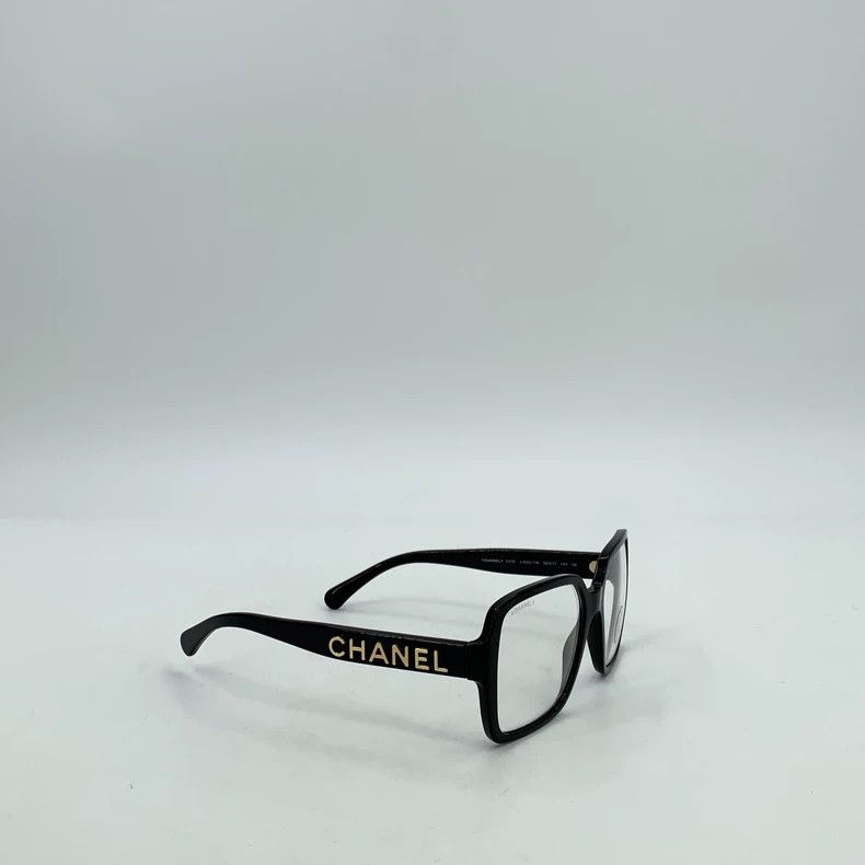 Chanel Chanel Black side logo square frame optical glasses Size ONE SIZE - 4 Thumbnail
