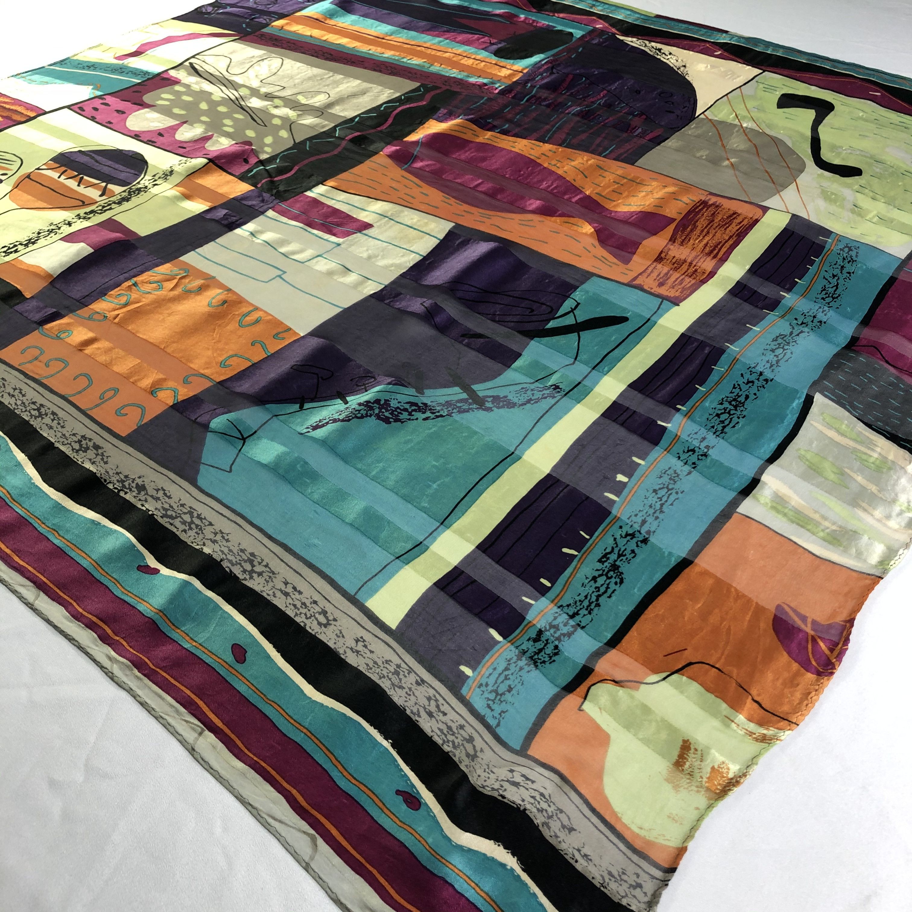 Vintage Vintage Silk Scarf Size ONE SIZE - 4 Thumbnail