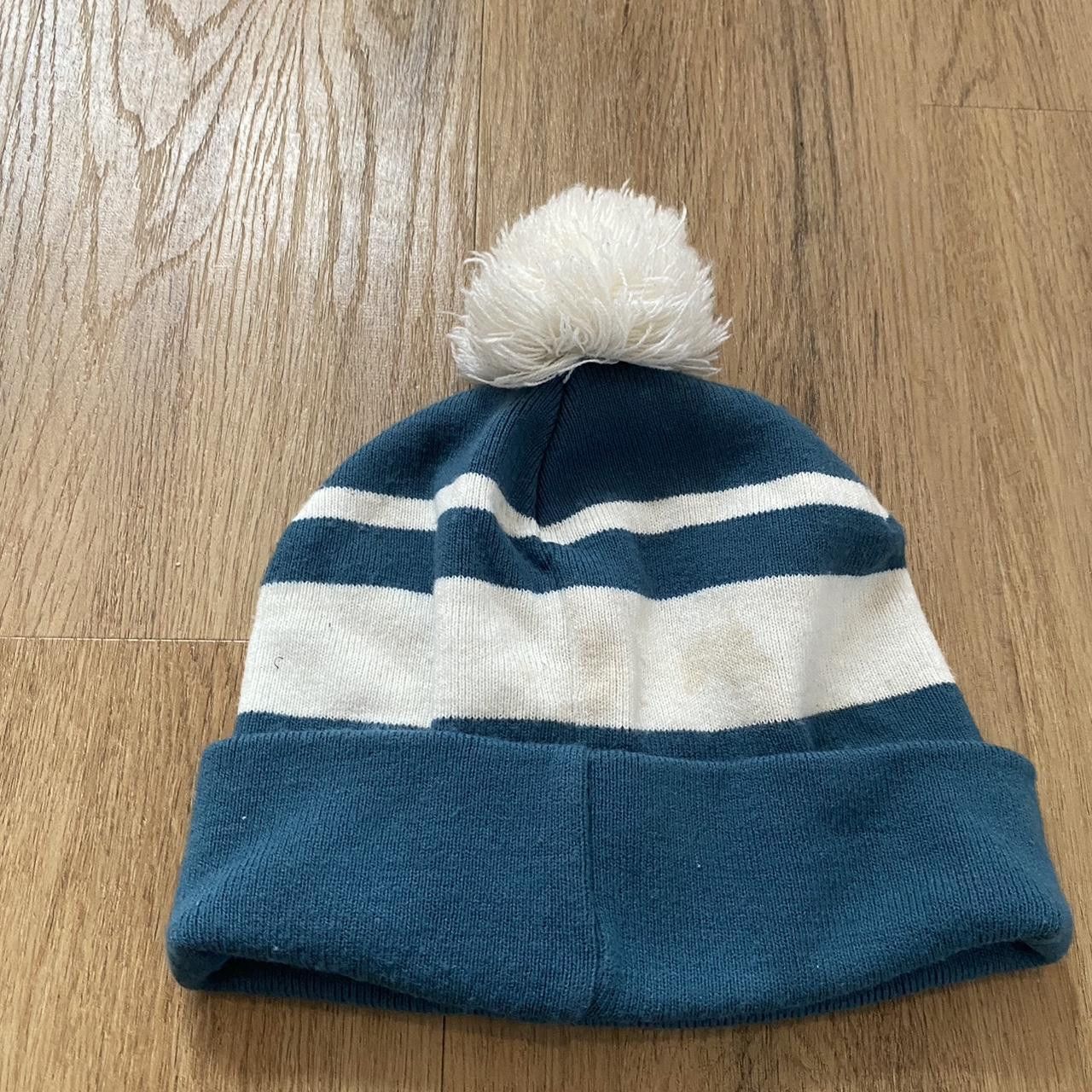 Vans Navy white striped beanie #stripedhat Size ONE SIZE - 2 Thumbnail