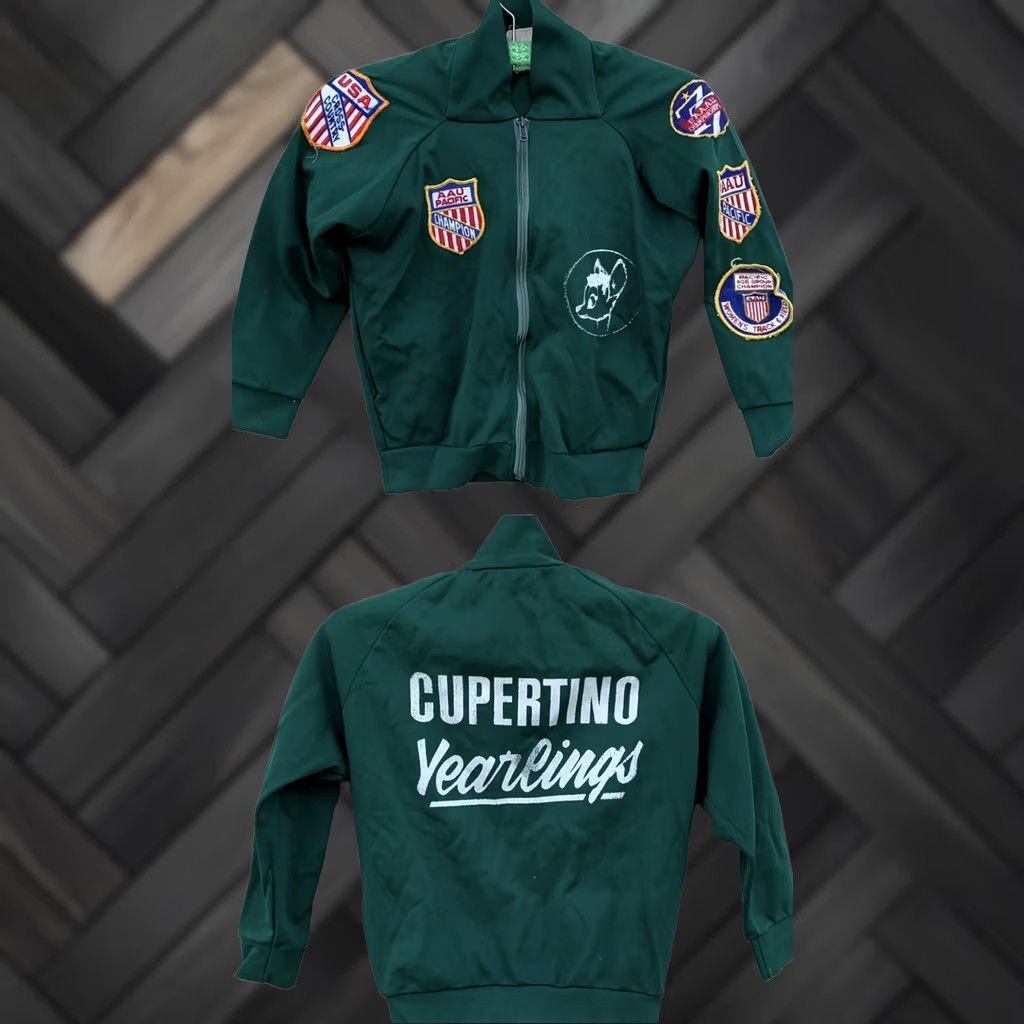 Vintage VINTAGE Broderick USA Yearlings track jacket Women M Green USA Patch Full Zip Size M / US 6-8 / IT 42-44 - 1 Thumbnail