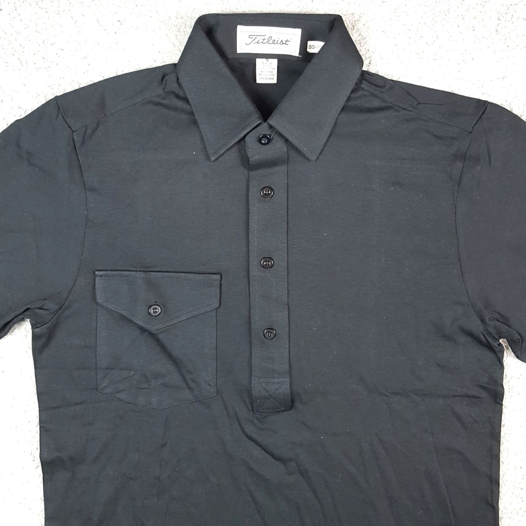 Titleist VINTAGE Titleist Golf Preppy Pocket Polo Shirt S Black Cotton Athletic Button Collar Shirt Mens Size US S / EU 44-46 / 1 - 3 Thumbnail