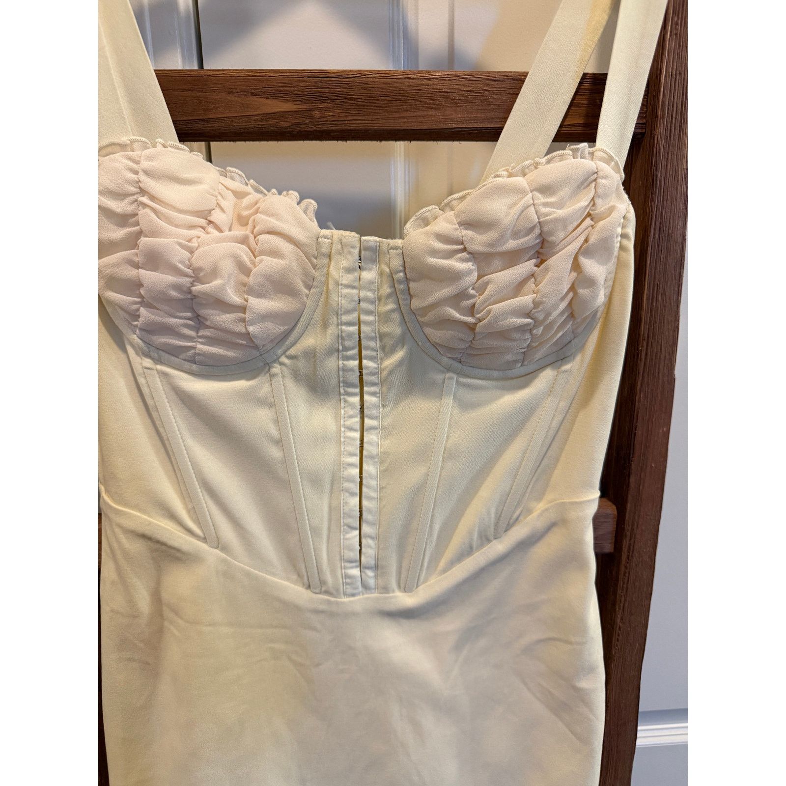 PRINCESS POLLY Princess Polly-Estrello Corset Mini Dress -Cream- size 6-NWT Size M / US 6-8 / IT 42-44 - 10 Thumbnail