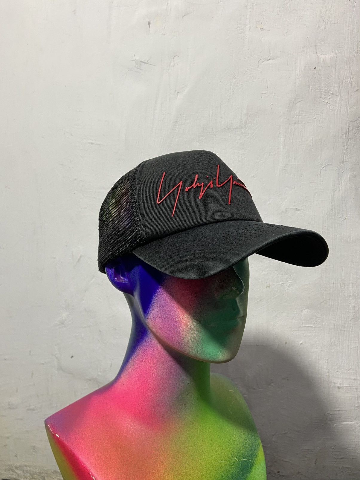 Yohji Yamamoto Yohji Yamamoto Trucker Cap Sun faded Black Size ONE SIZE - 12 Thumbnail
