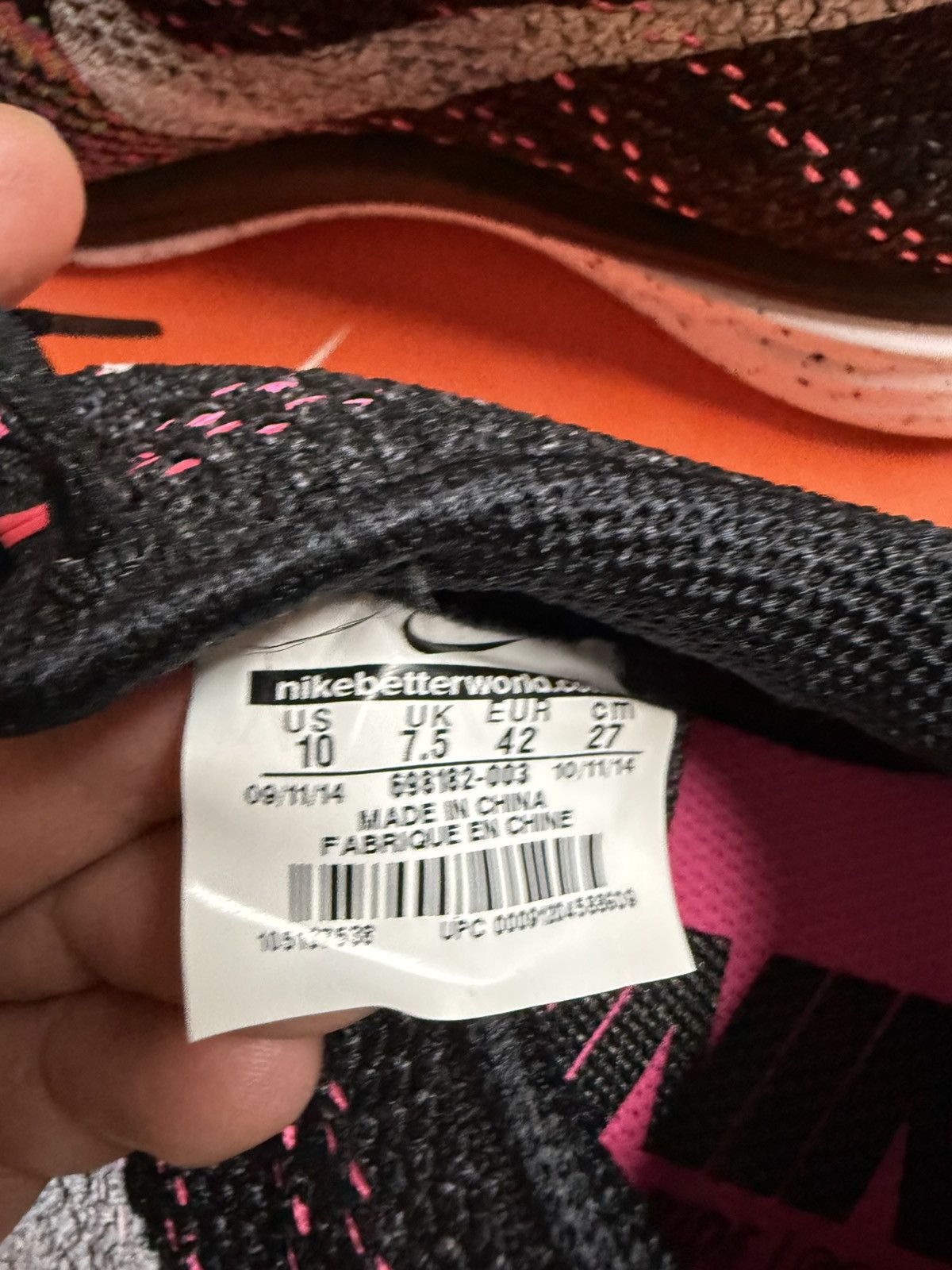 Nike Nike Flyknit Lunar 3 Pink Womens 10 Size US 10 / IT 40 - 9 Thumbnail